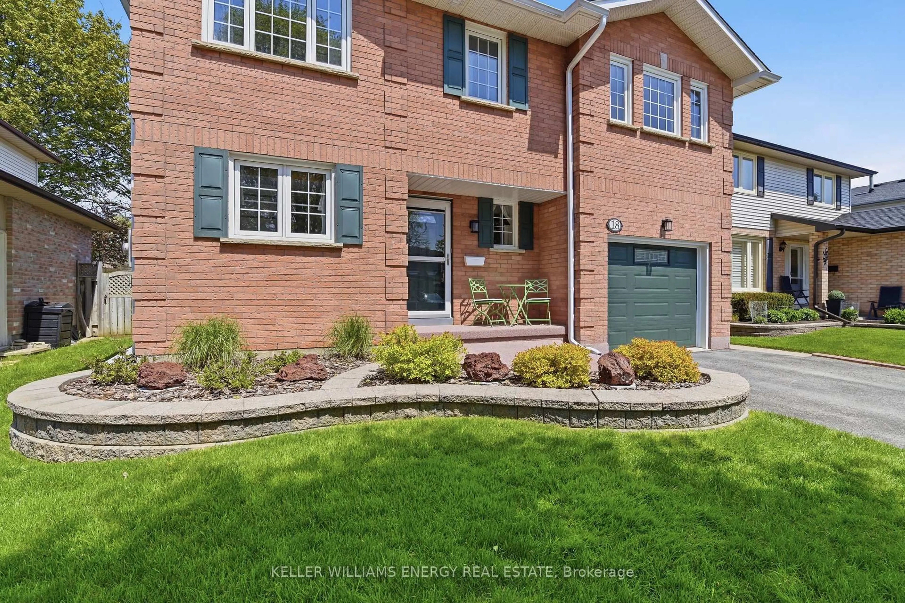 Home with brick exterior material, street for 18 ARRAN Crt, Clarington Ontario L1E 2E5