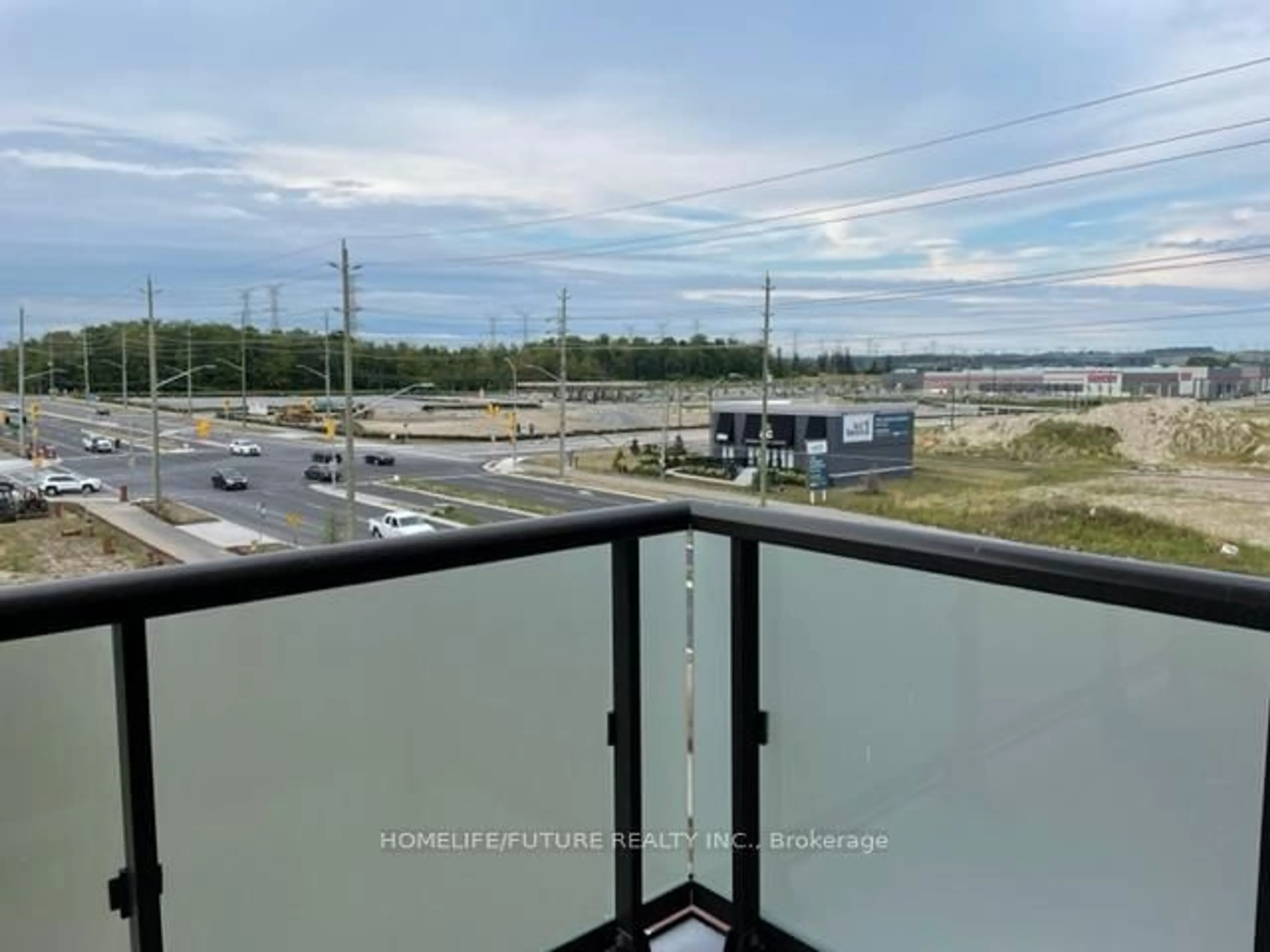 Balcony in the apartment, water/lake/river/ocean view for 2550 Simcoe St #407, Oshawa Ontario L1L 0R5