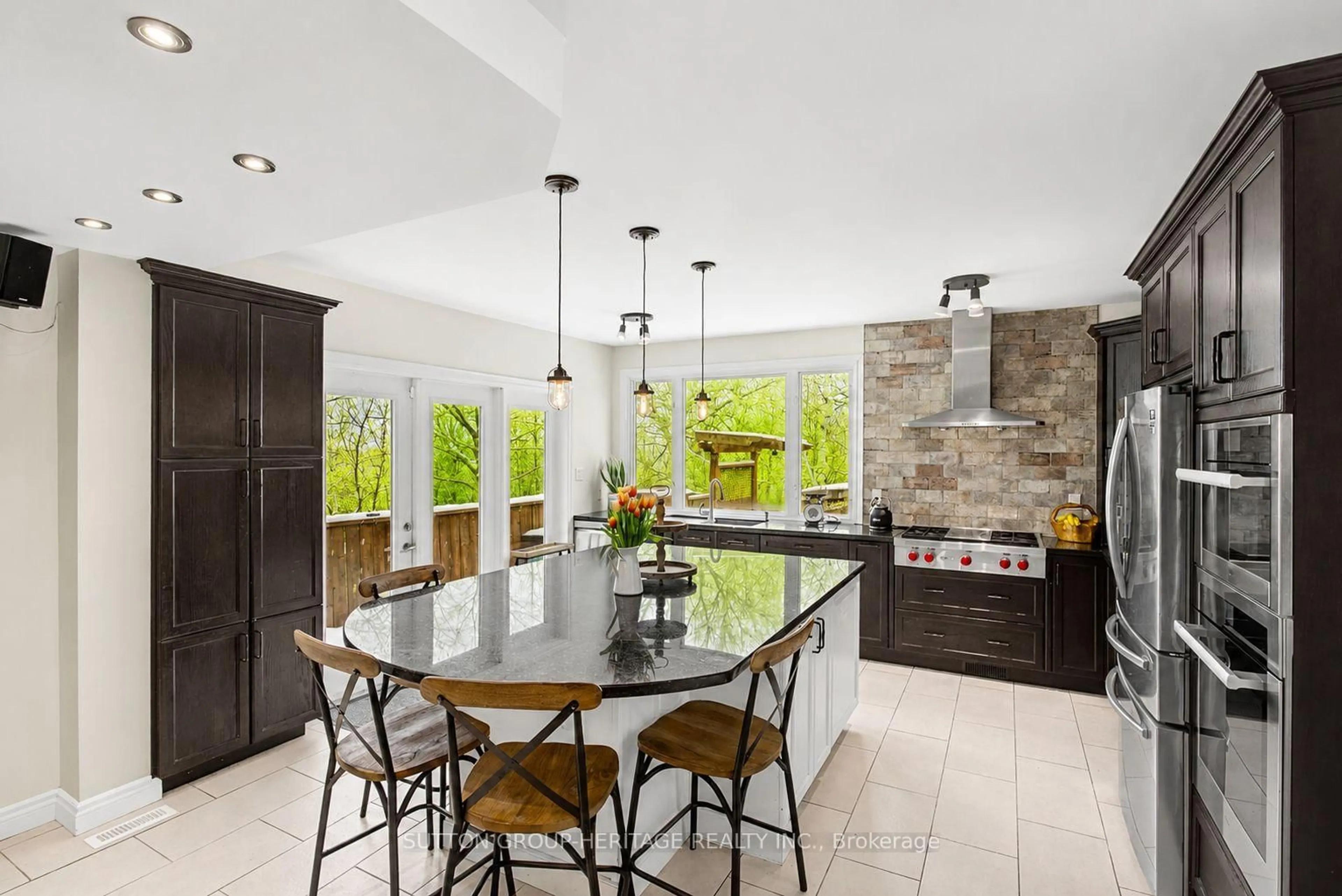 Contemporary kitchen, ceramic/tile floor for 2460 Sixth Concession Rd, Pickering Ontario L0H 1H0