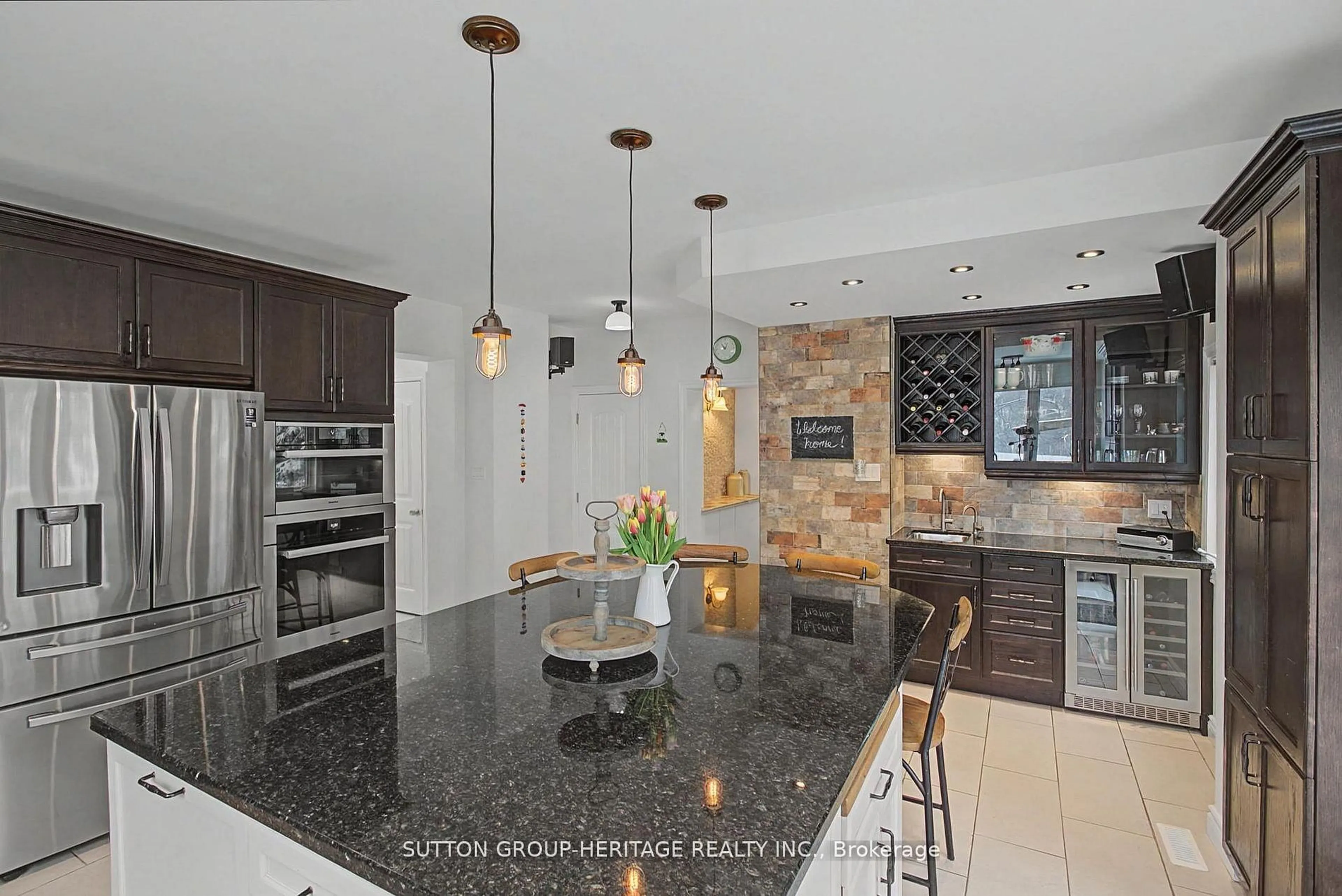 Contemporary kitchen, ceramic/tile floor for 2460 Sixth Concession Rd, Pickering Ontario L0H 1H0