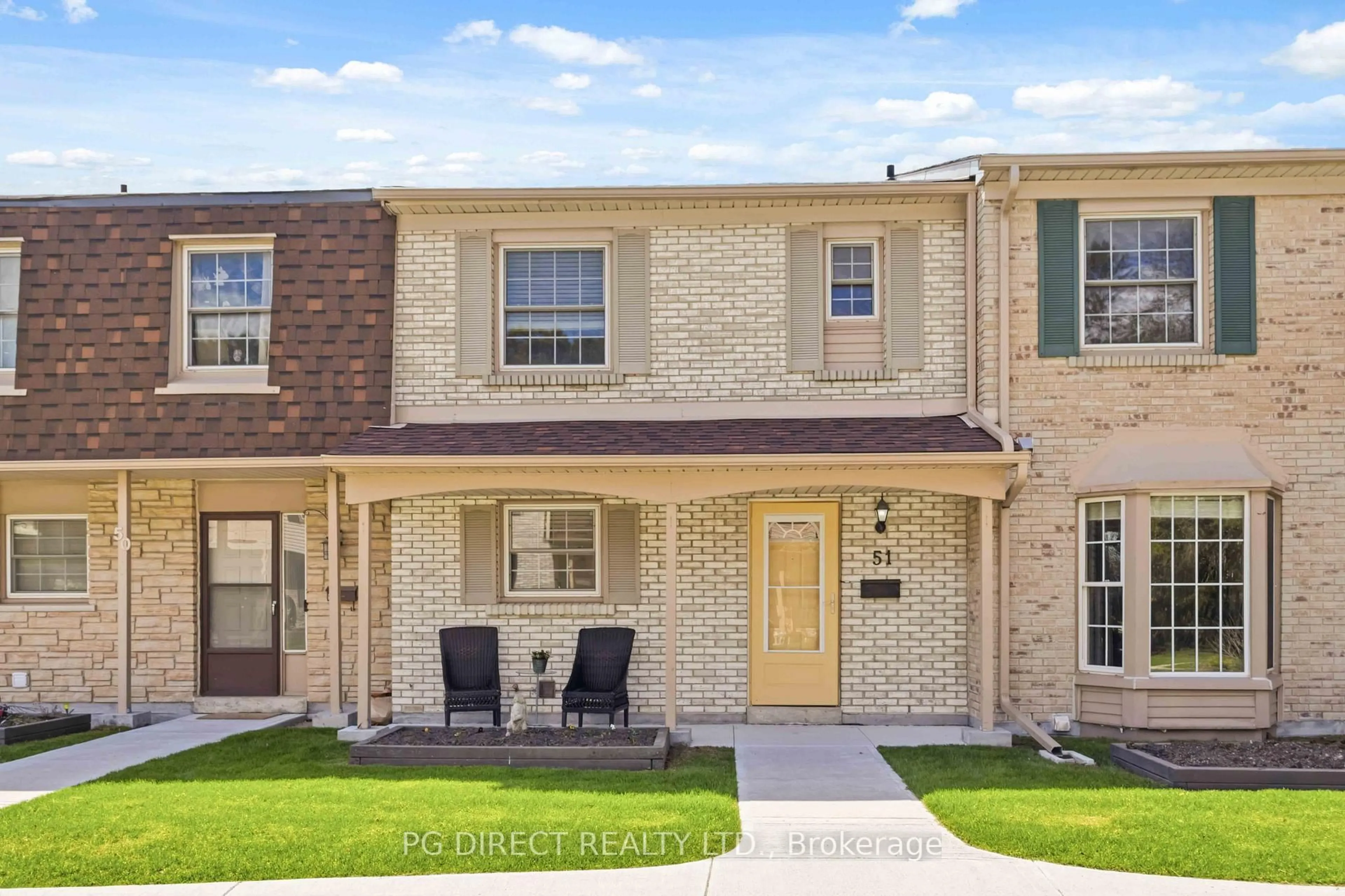 Home with brick exterior material, street for 580 Eyer Dr #51, Pickering Ontario L1W 3B7