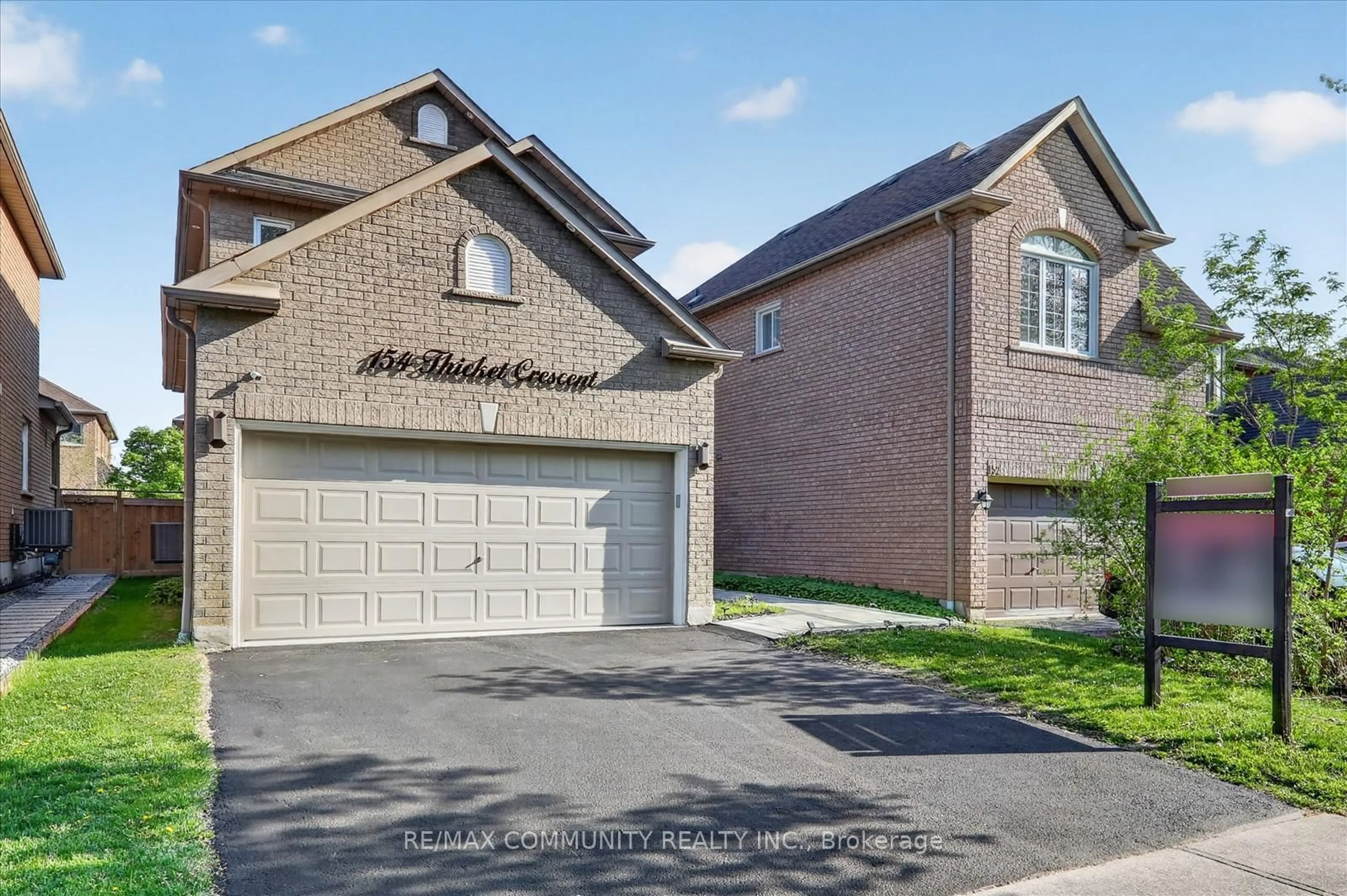Home with brick exterior material, street for 154 Thicket Cres, Pickering Ontario L1V 6V7