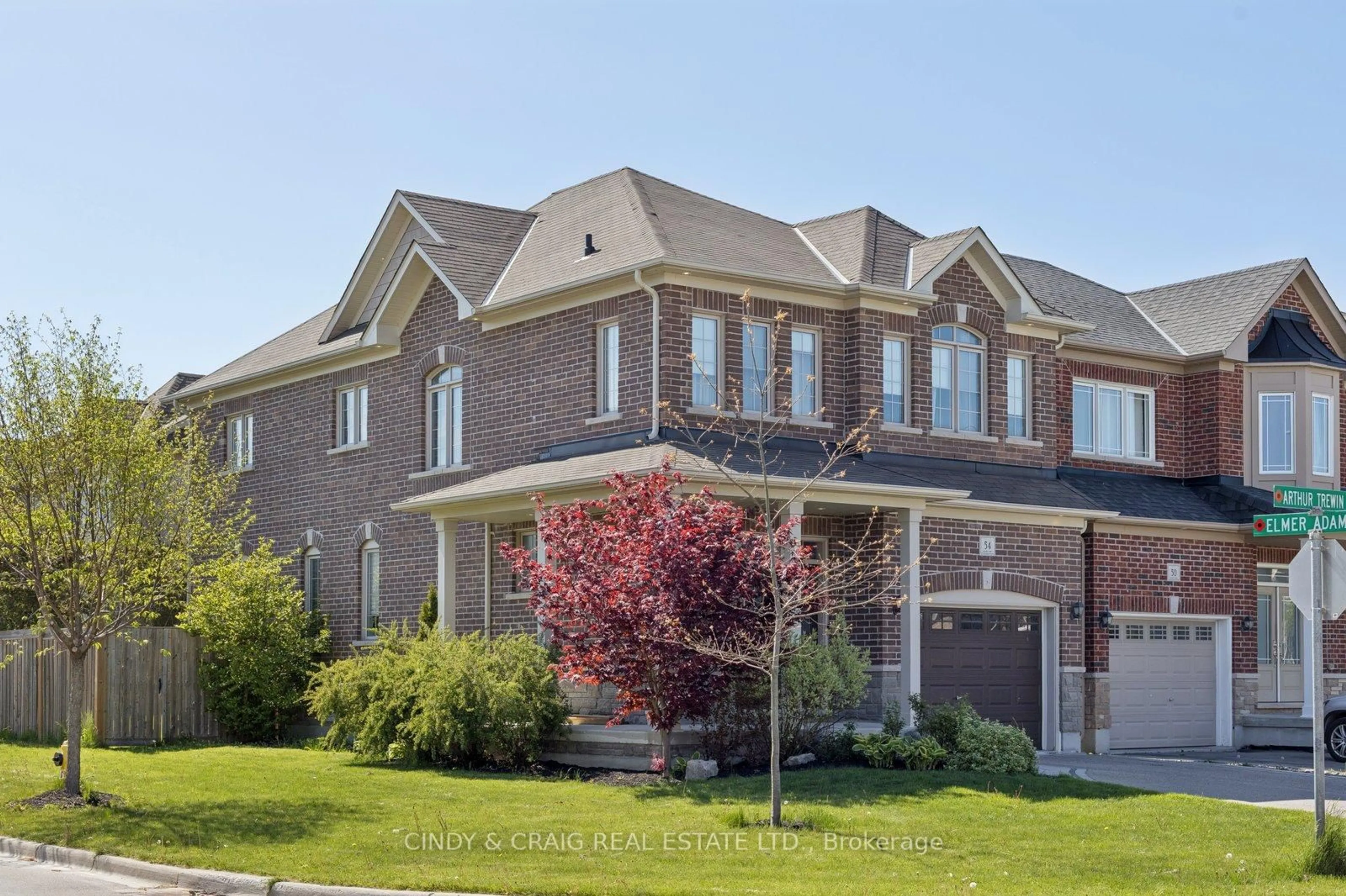 Home with brick exterior material, street for 54 Arthur Trewin St, Clarington Ontario L1E 0G5