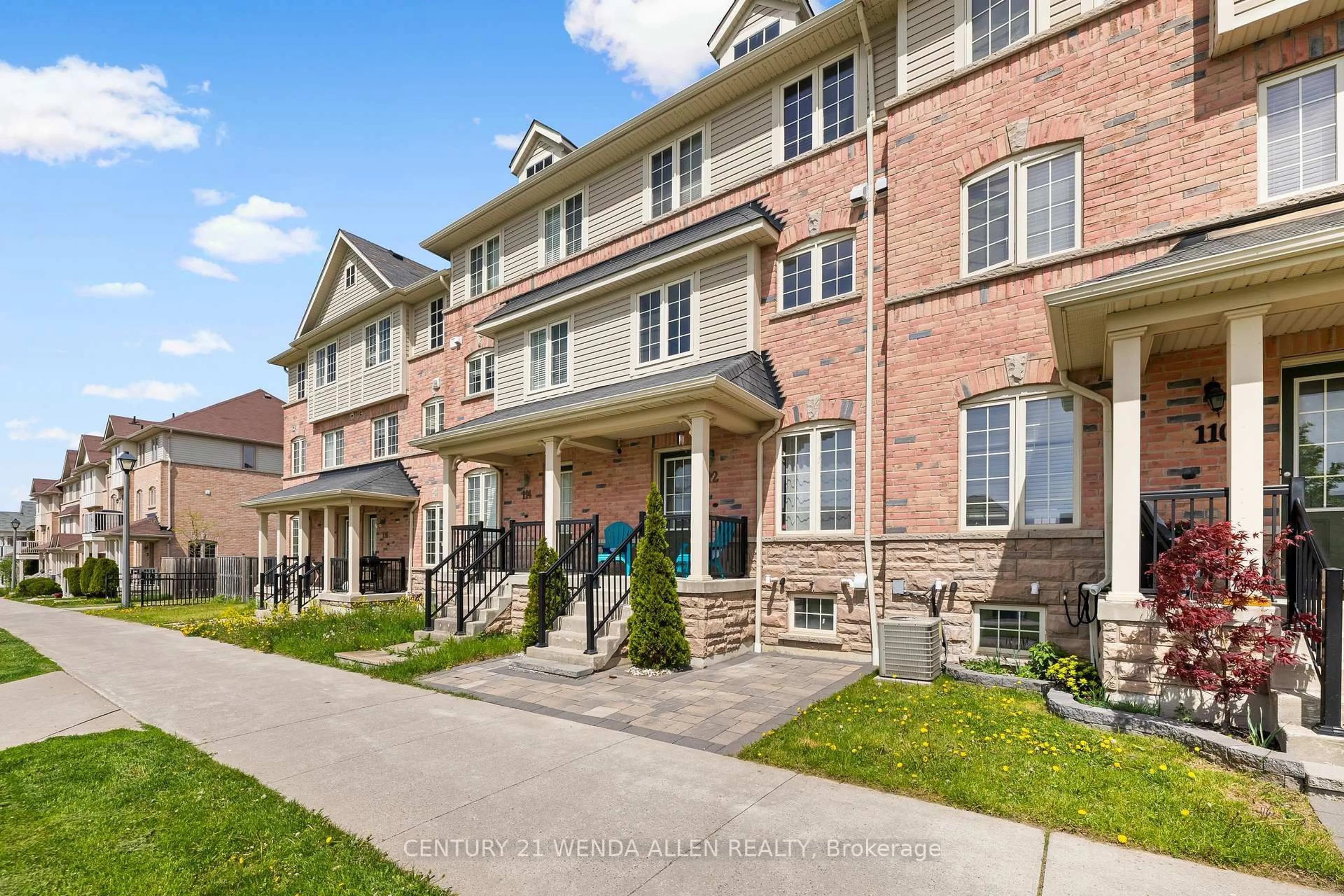 Home with brick exterior material, street for 112 Goss Lane, Ajax Ontario L1Z 0K9