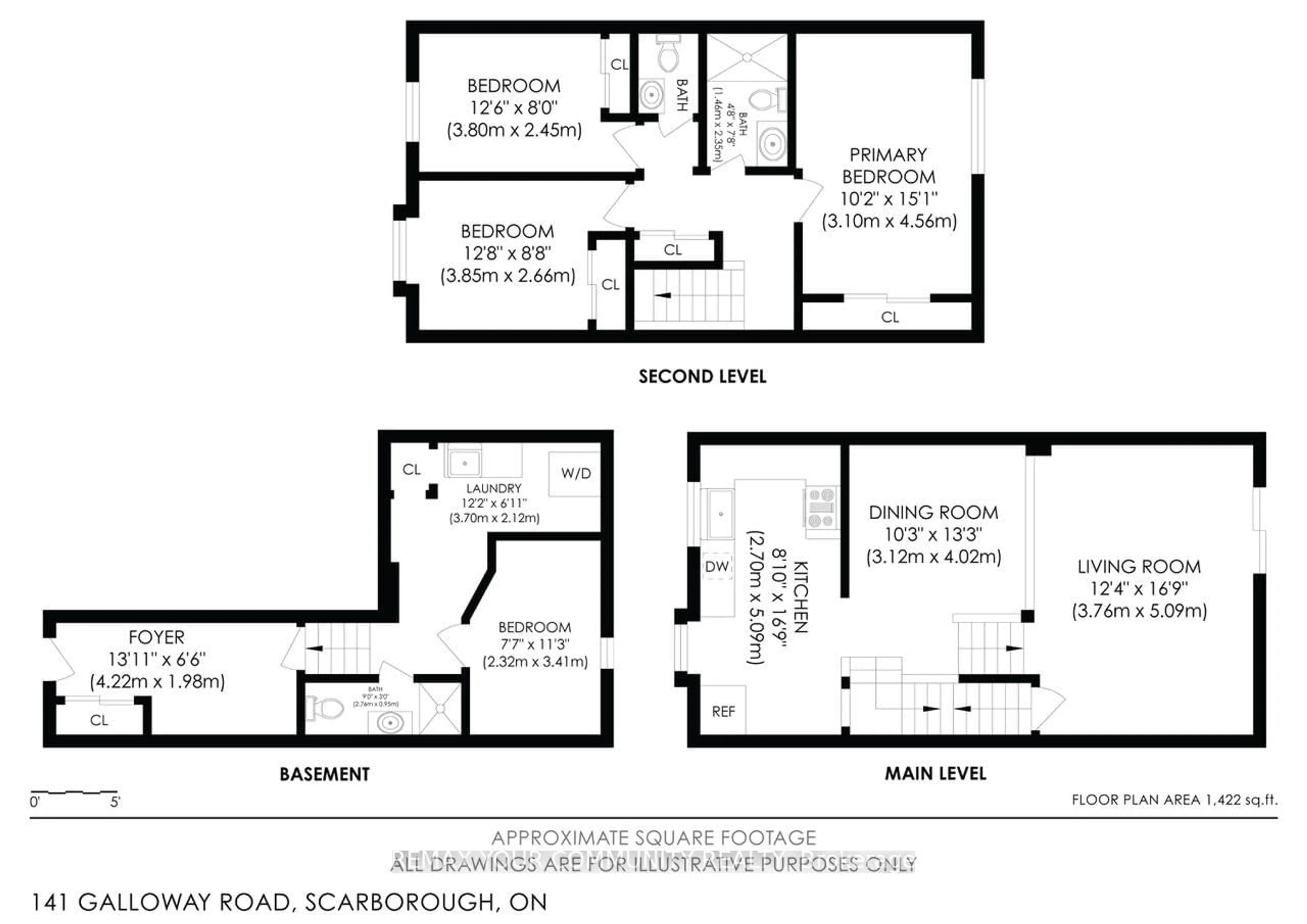 Floor plan for 141 Galloway Rd #1, Toronto Ontario M1E 4X4