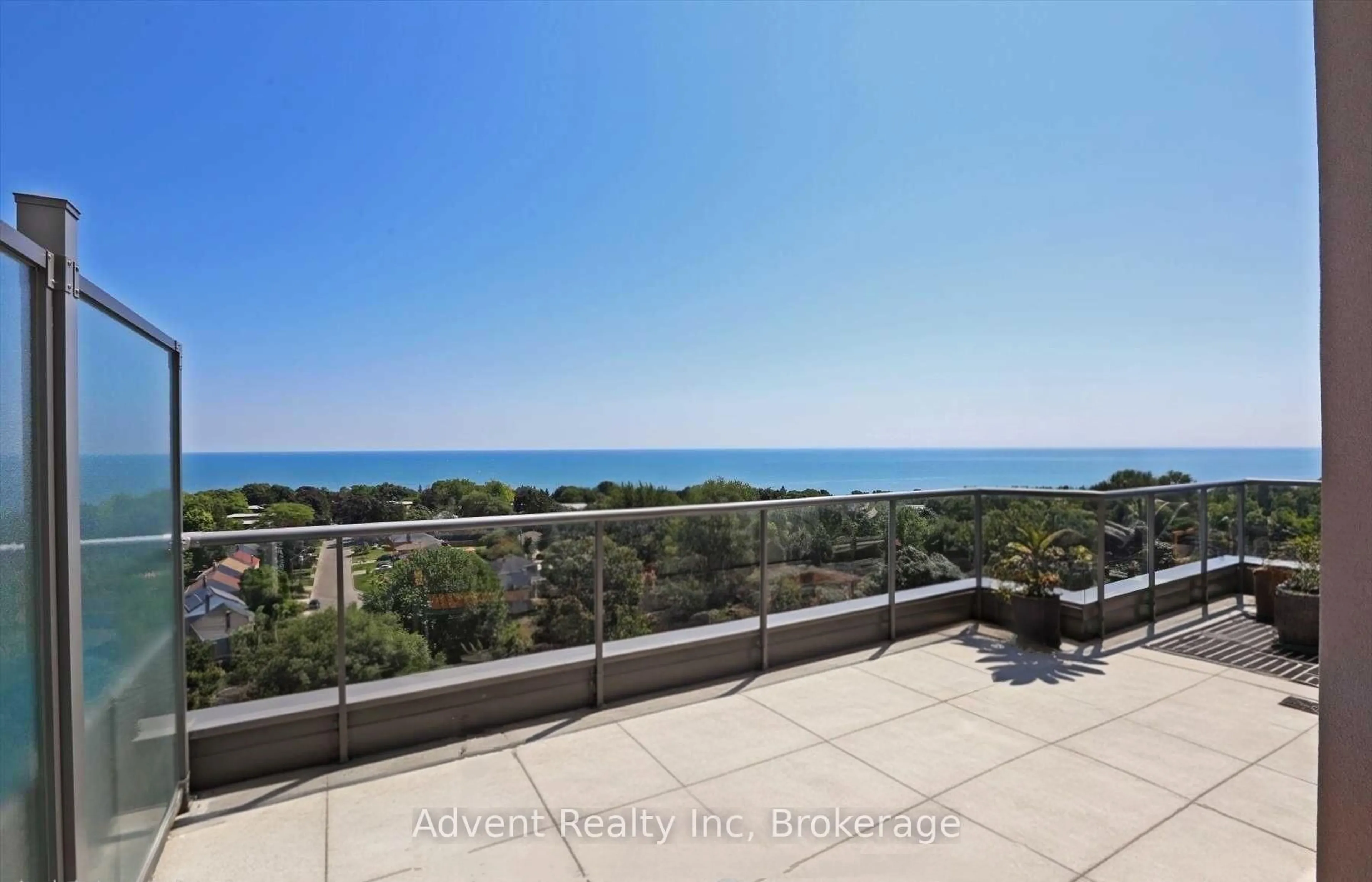 Balcony in the apartment, water/lake/river/ocean view for 22 East Haven Dr #1113, Toronto Ontario M1M 1N1