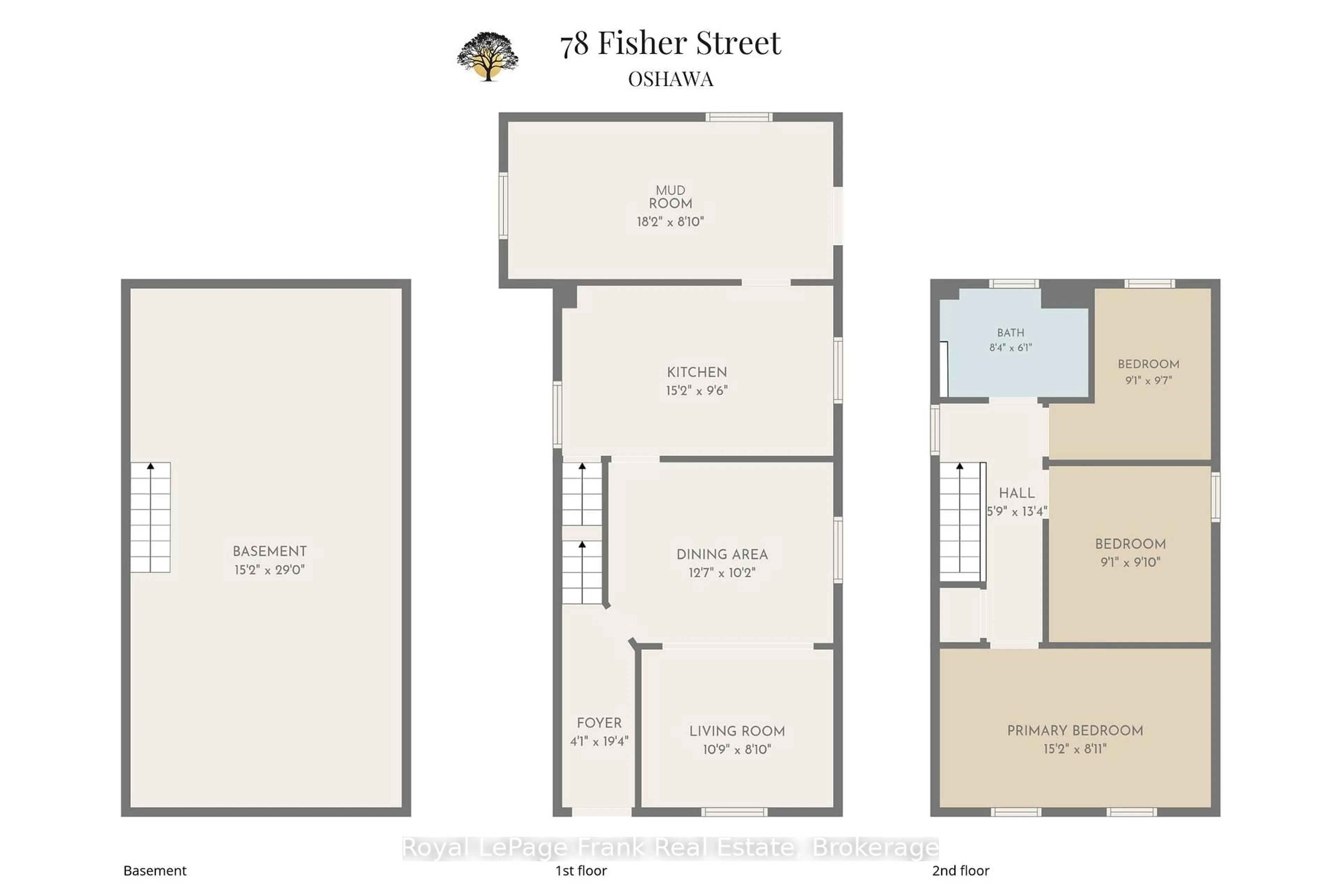 Floor plan for 78 Fisher St, Oshawa Ontario L1H 2V3