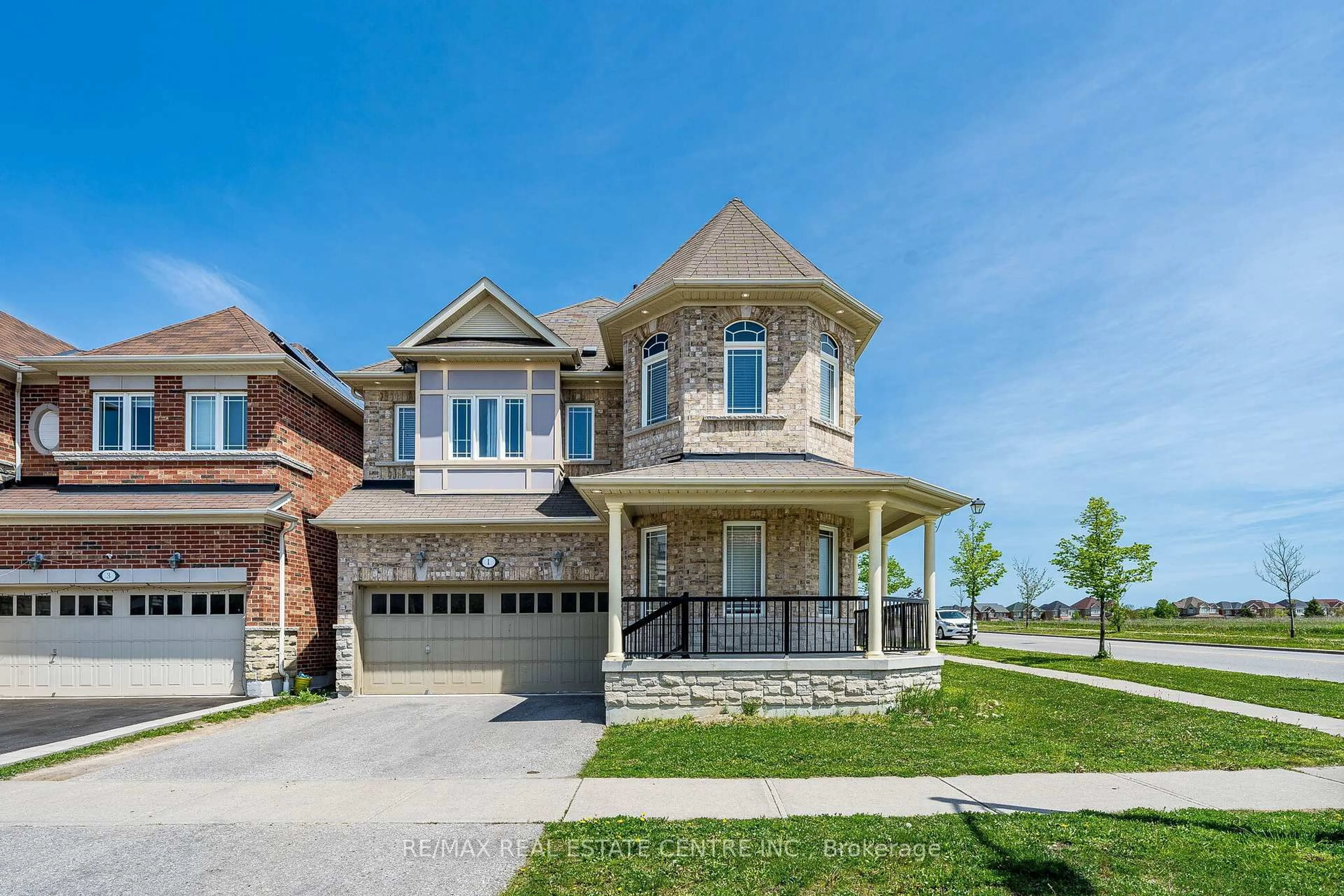 Home with brick exterior material, street for 1 Arfield Ave, Ajax Ontario L1Z 0E9
