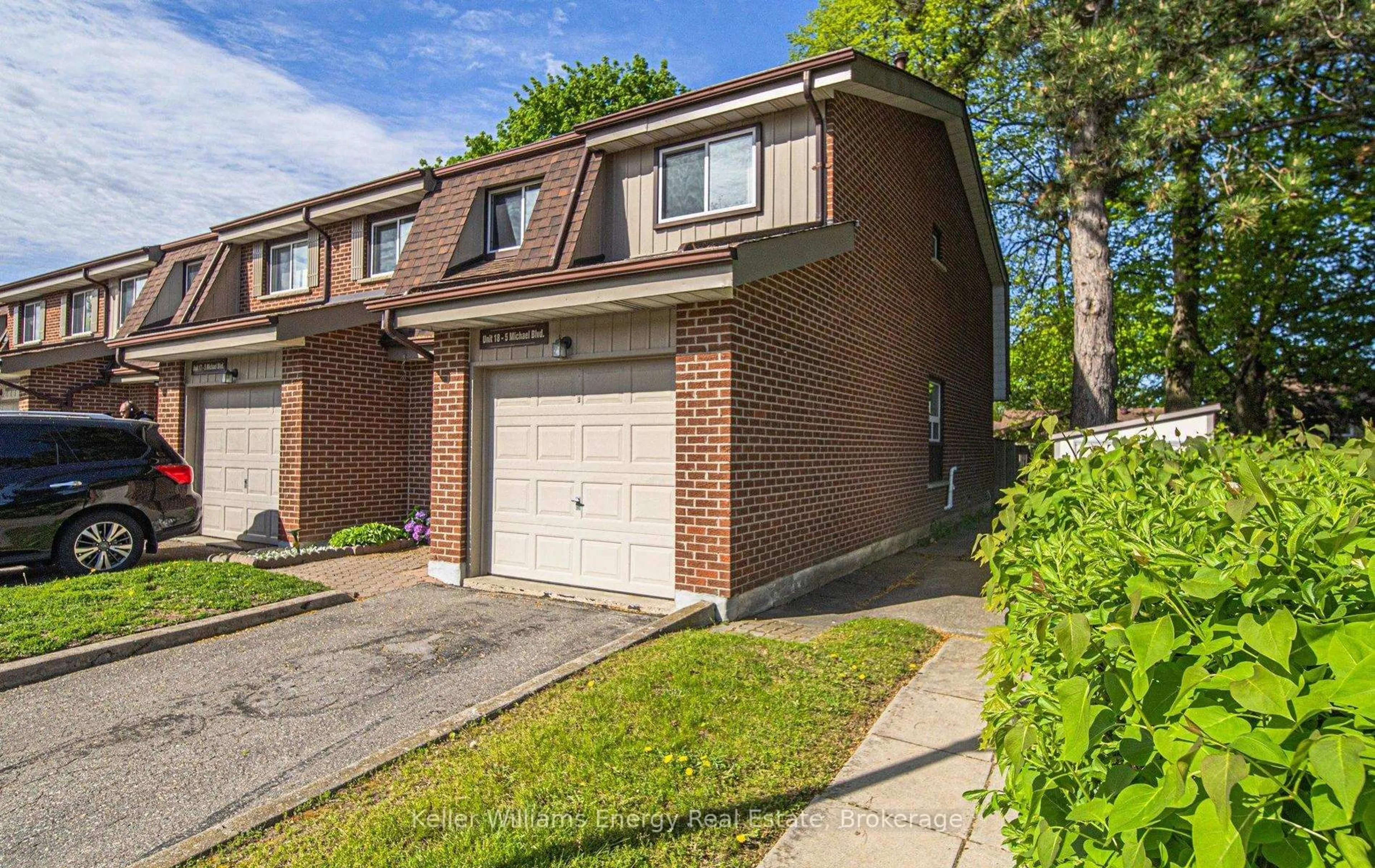 Home with brick exterior material, street for 5 Michael Blvd #18, Whitby Ontario L1N 5P4
