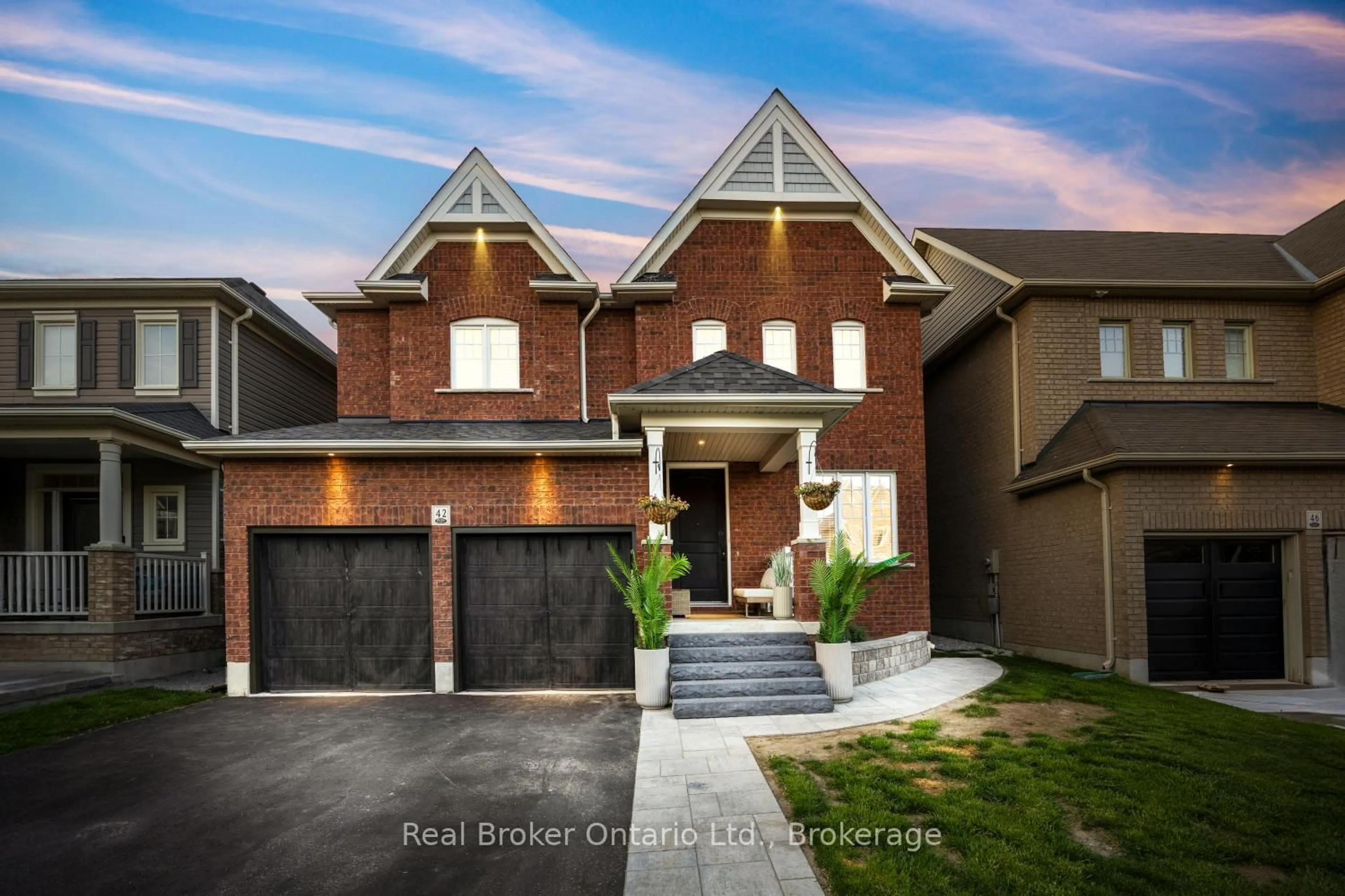 Home with brick exterior material, street for 42 Ted Miller Cres, Clarington Ontario L1C 0L8