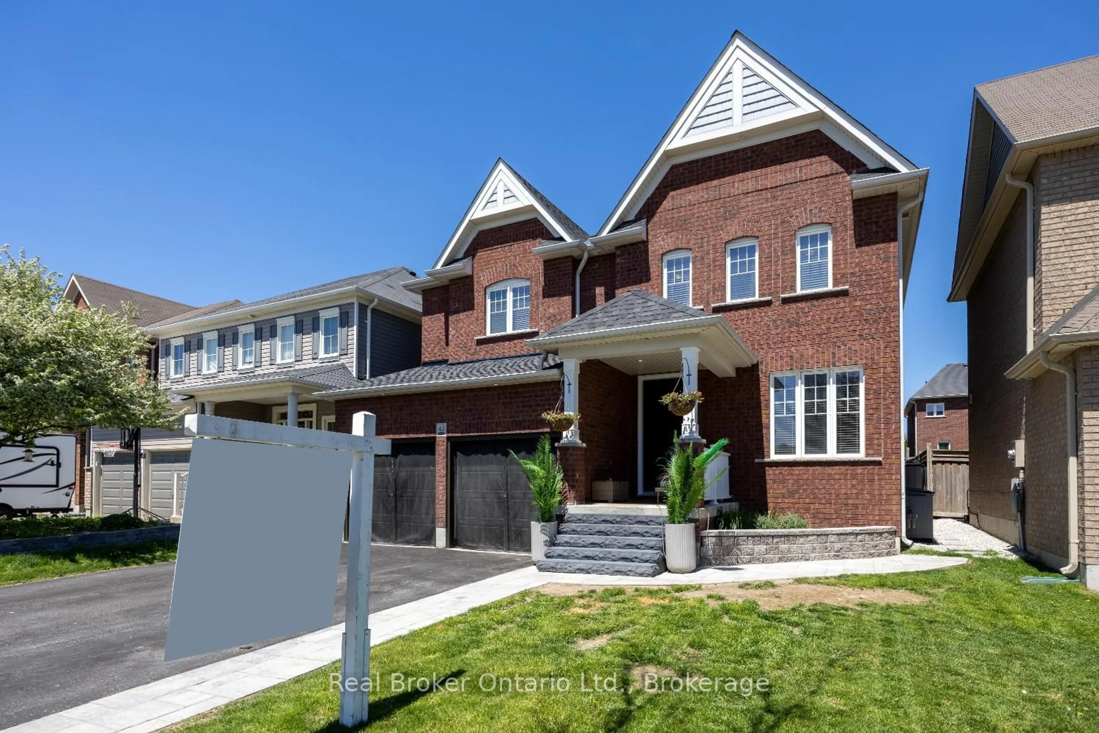Home with brick exterior material, street for 42 Ted Miller Cres, Clarington Ontario L1C 0L8