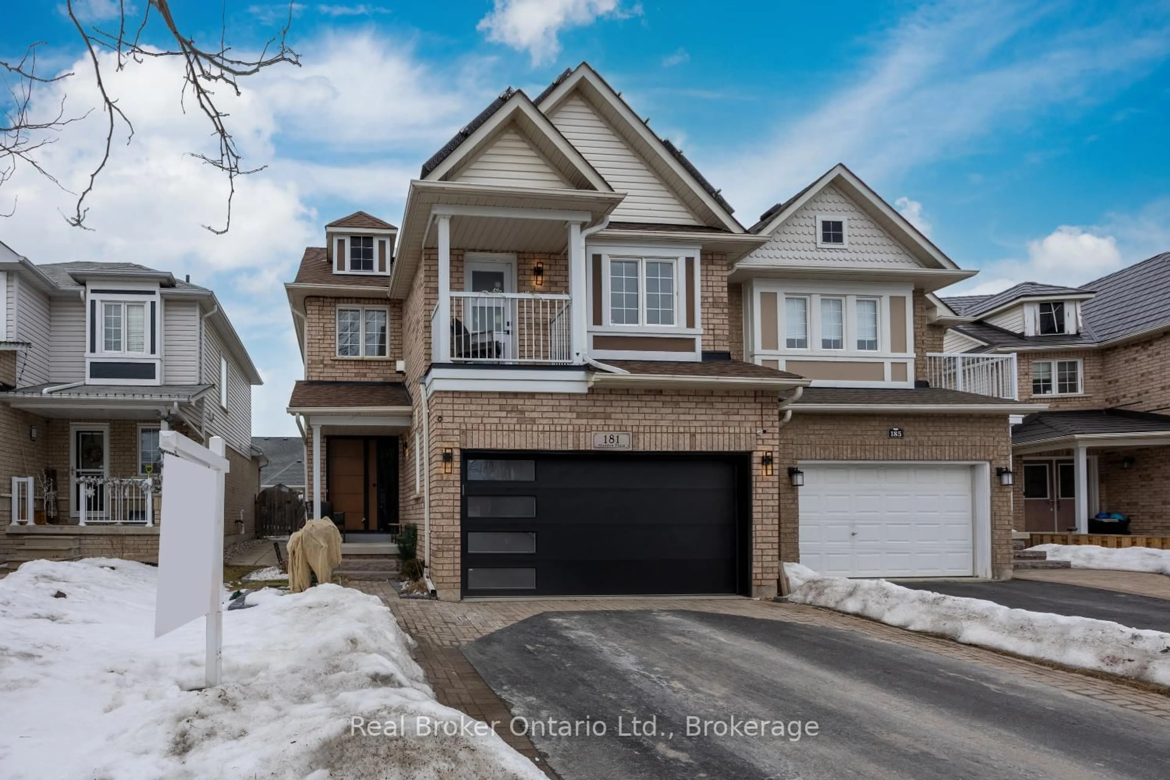 Home with brick exterior material, street for 181 Madden Pl, Clarington Ontario L1C 5K4