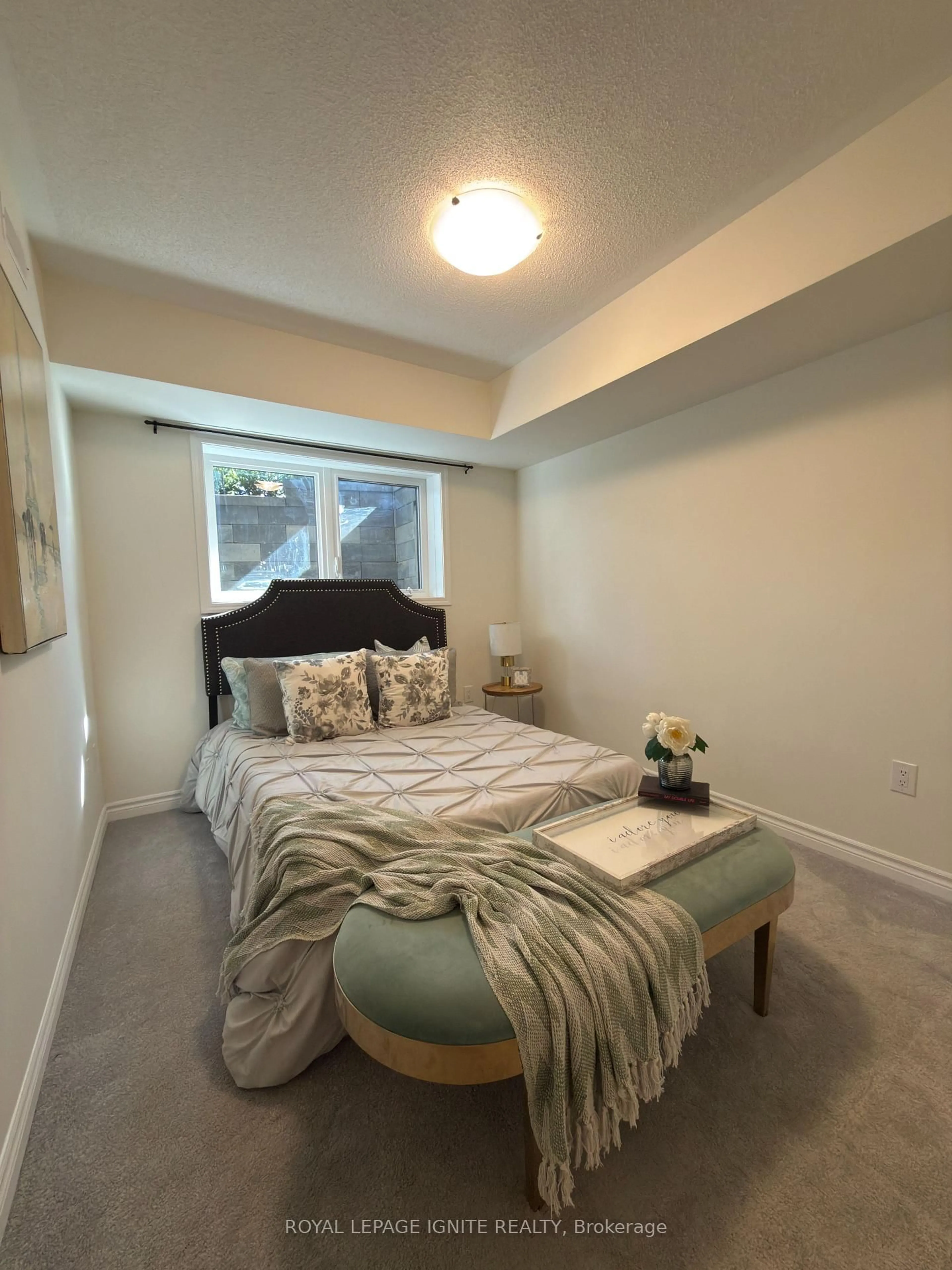Bedroom with bed, unknown for 1081 Danforth Rd #119, Toronto Ontario M1J 0B2