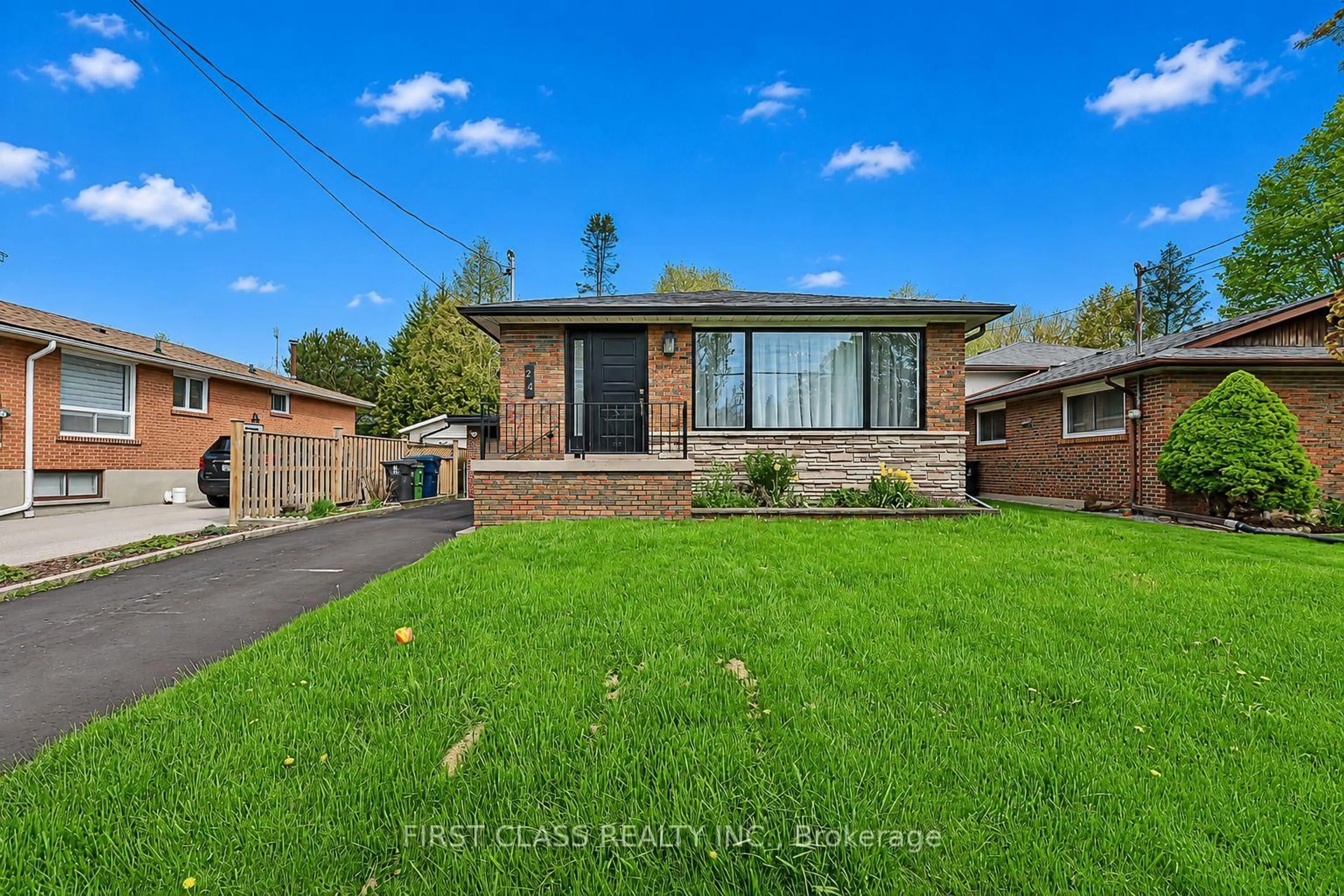 Home with brick exterior material, street for 24 Fintona Ave, Toronto Ontario M1E 1V3