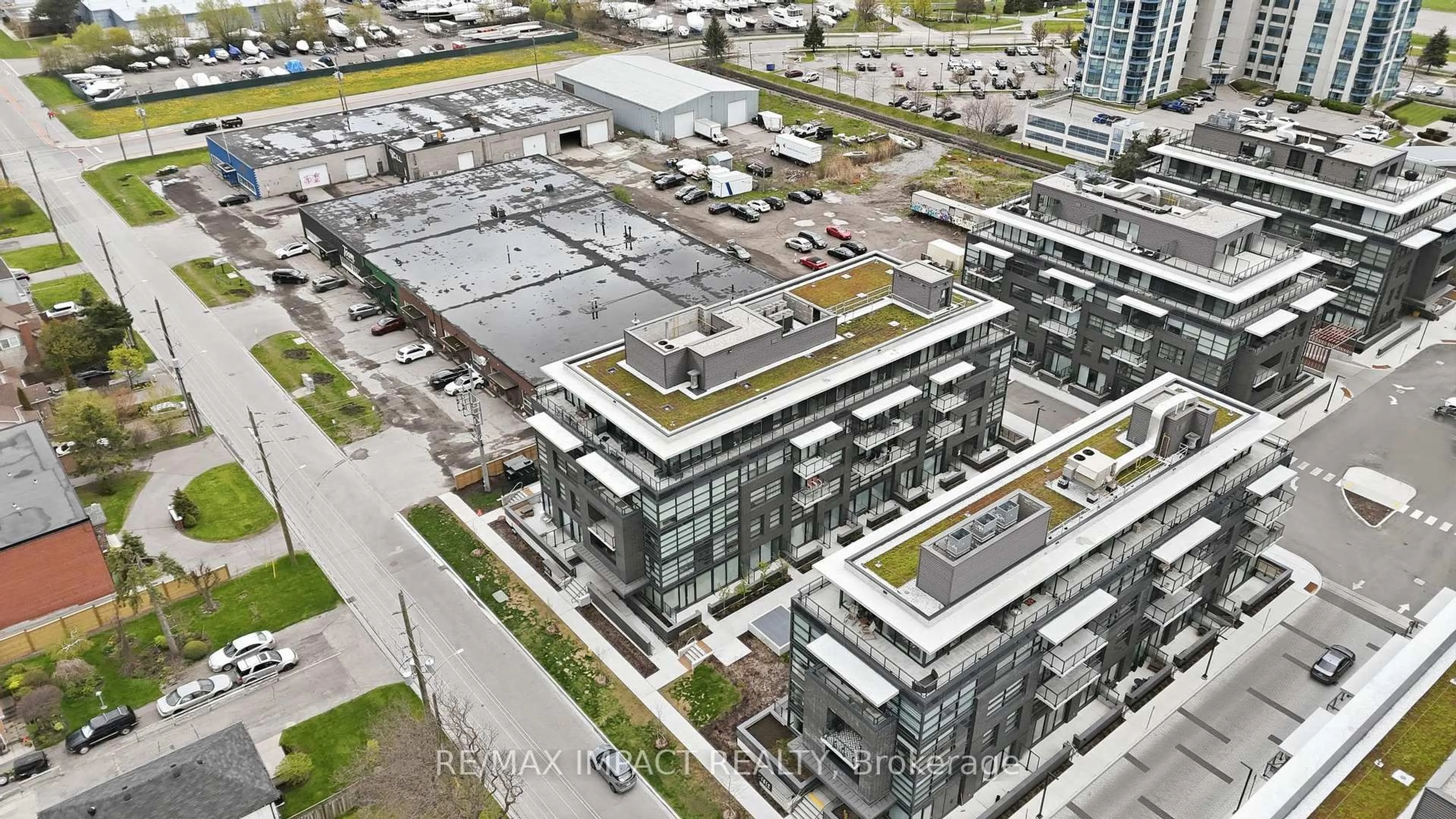 A pic from outside/outdoor area/front of a property/back of a property/a pic from drone, city buildings view from balcony for 1614 Charles St #522, Whitby Ontario L1N 0P4