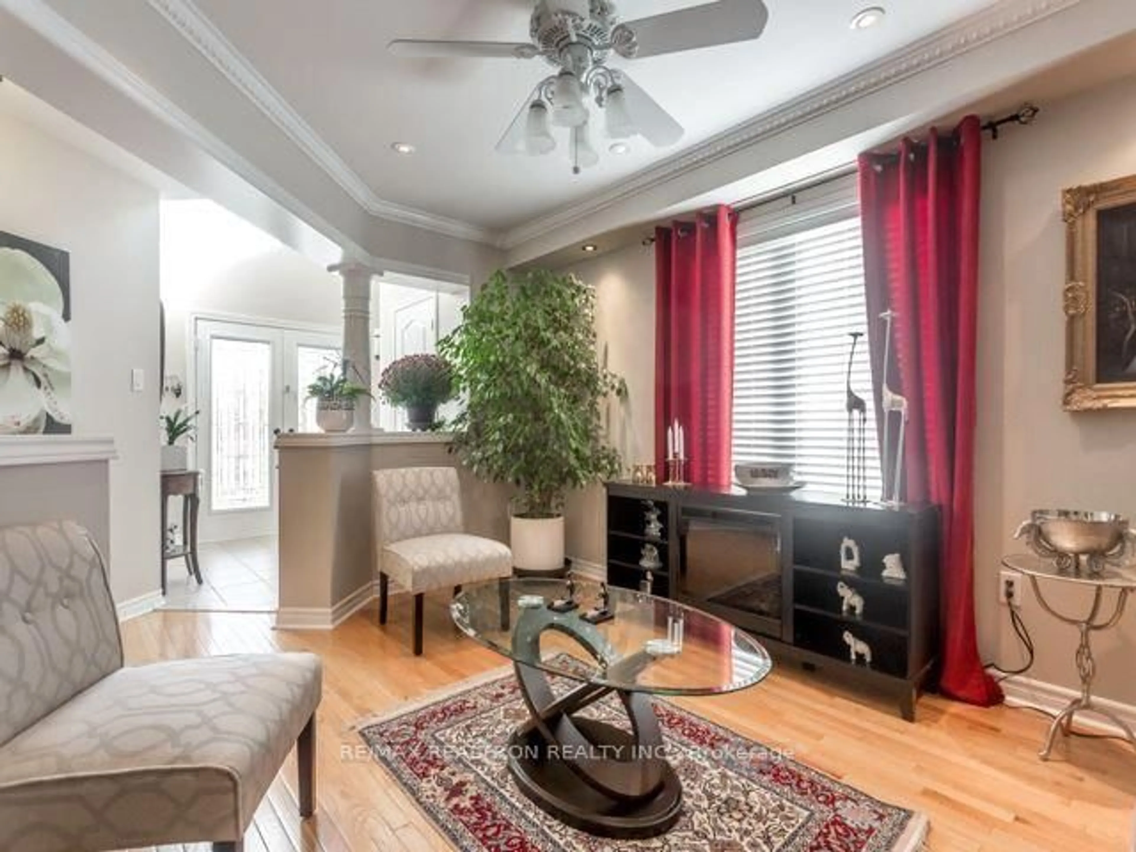 Living room with furniture, unknown for 55 Belfountain Dr, Whitby Ontario L1R 0C4