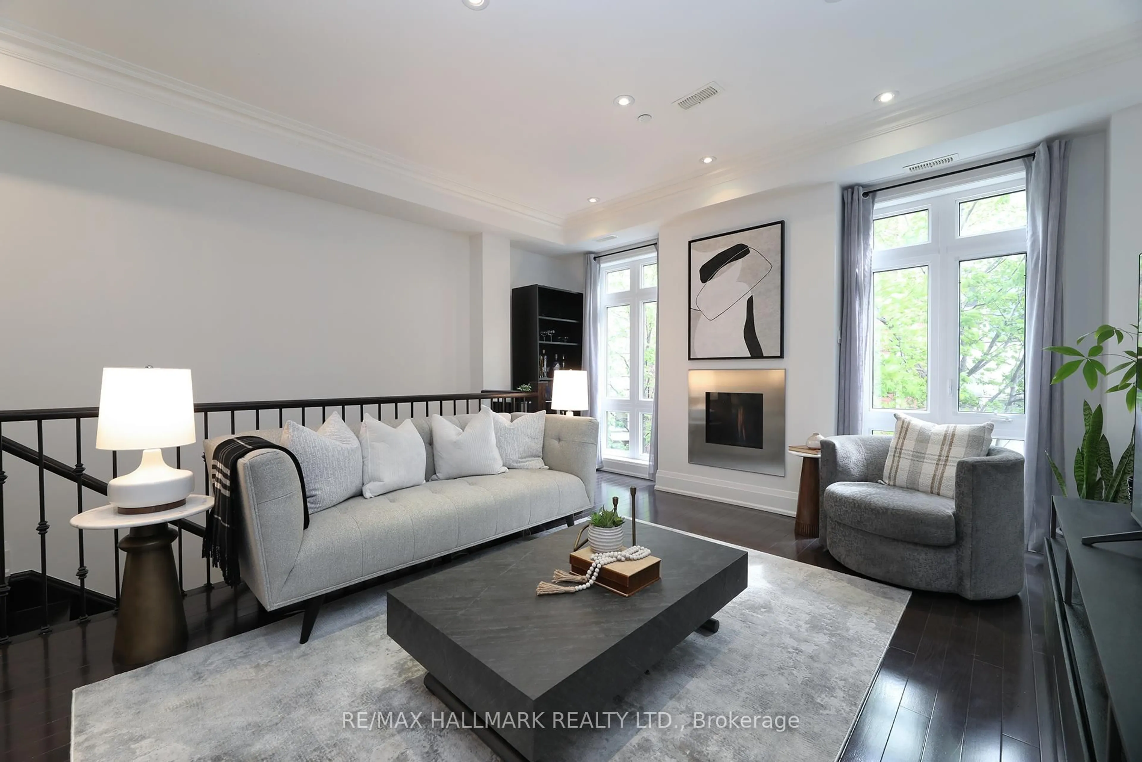 Living room with furniture, unknown for 1185 Queen St #F, Toronto Ontario M4M 1L6