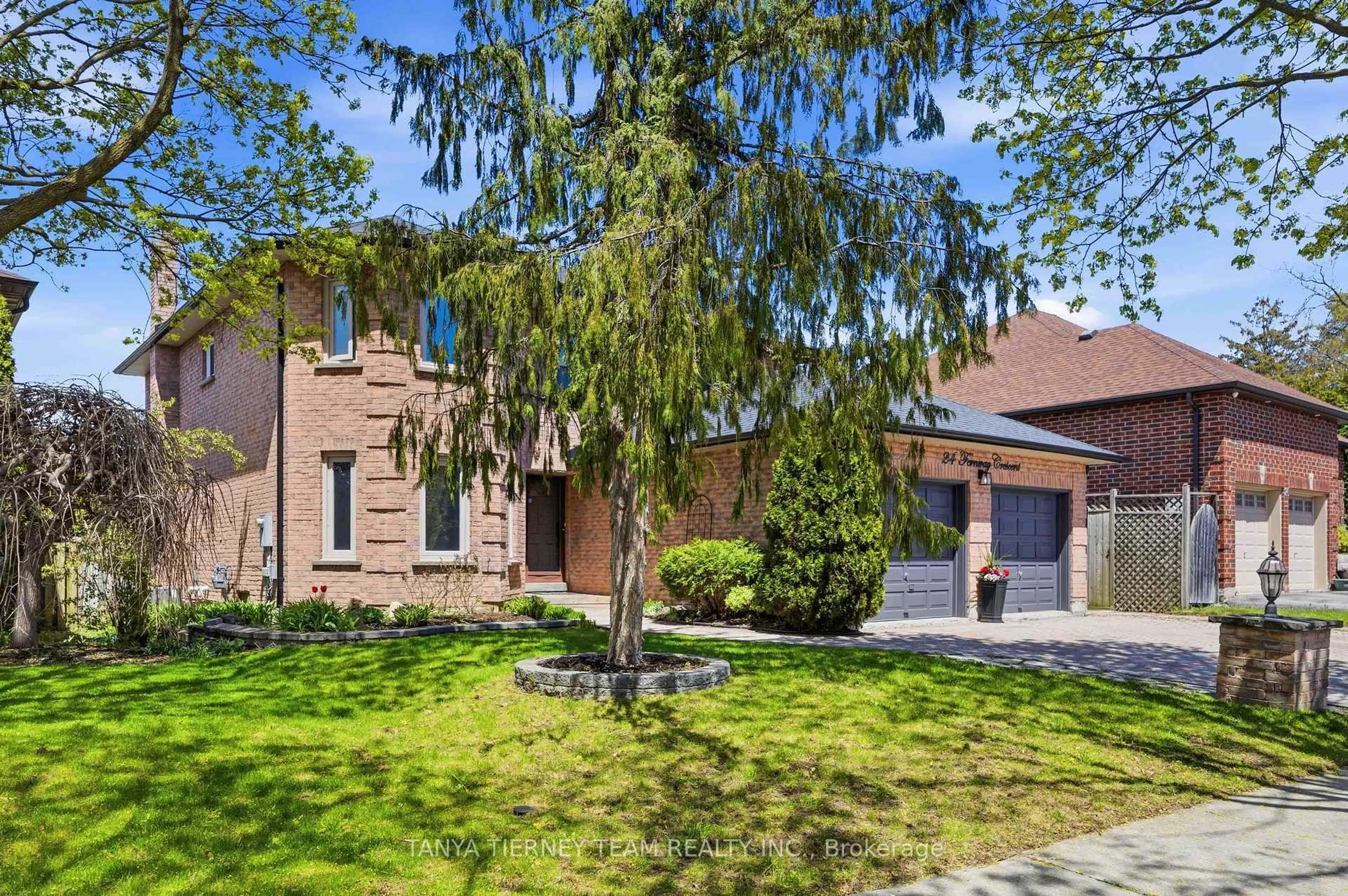 Home with brick exterior material, street for 24 Fernway Cres, Whitby Ontario L1N 7G7