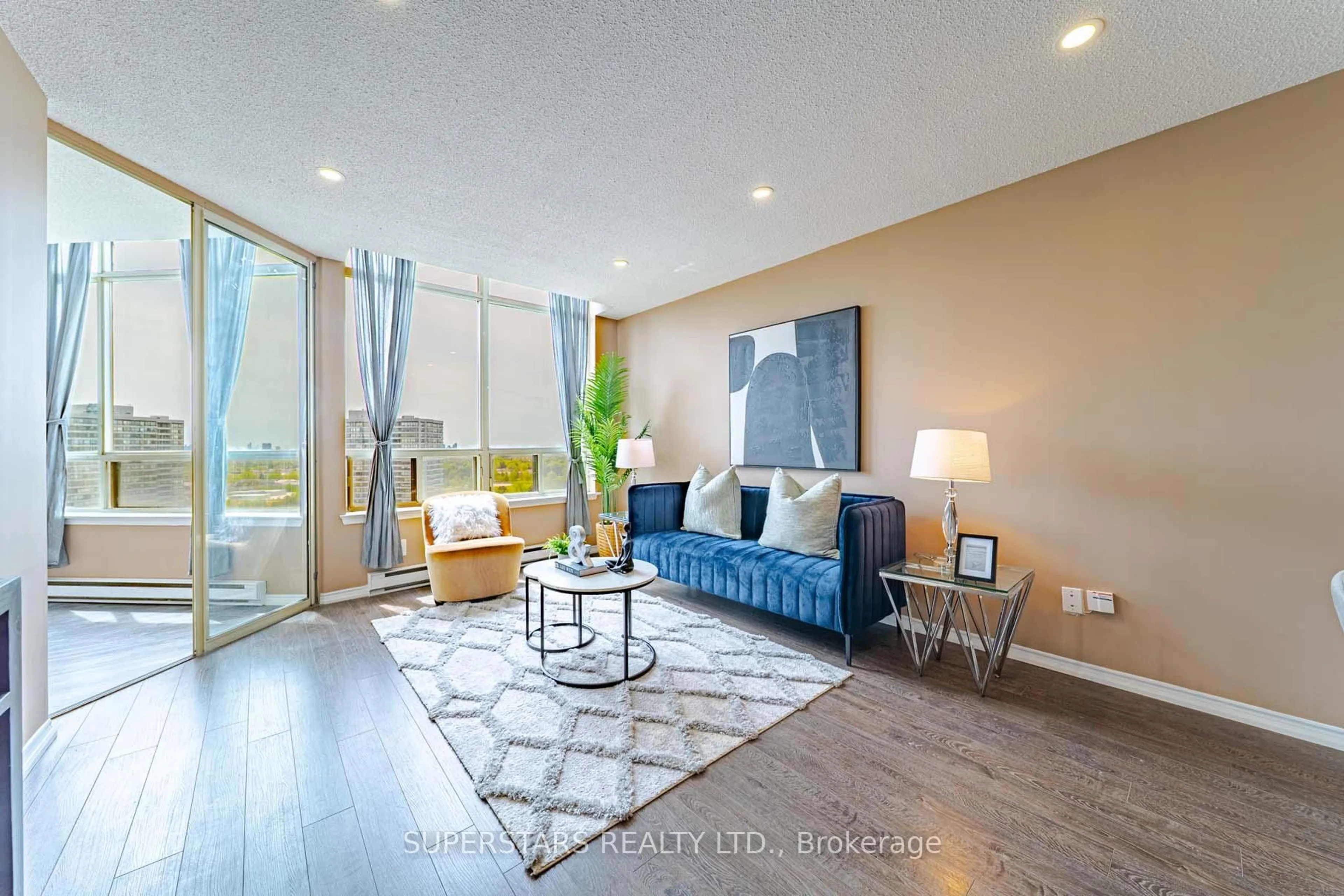 Living room with furniture, unknown for 160 Alton Towers Circ #1813, Toronto Ontario M1V 4X8