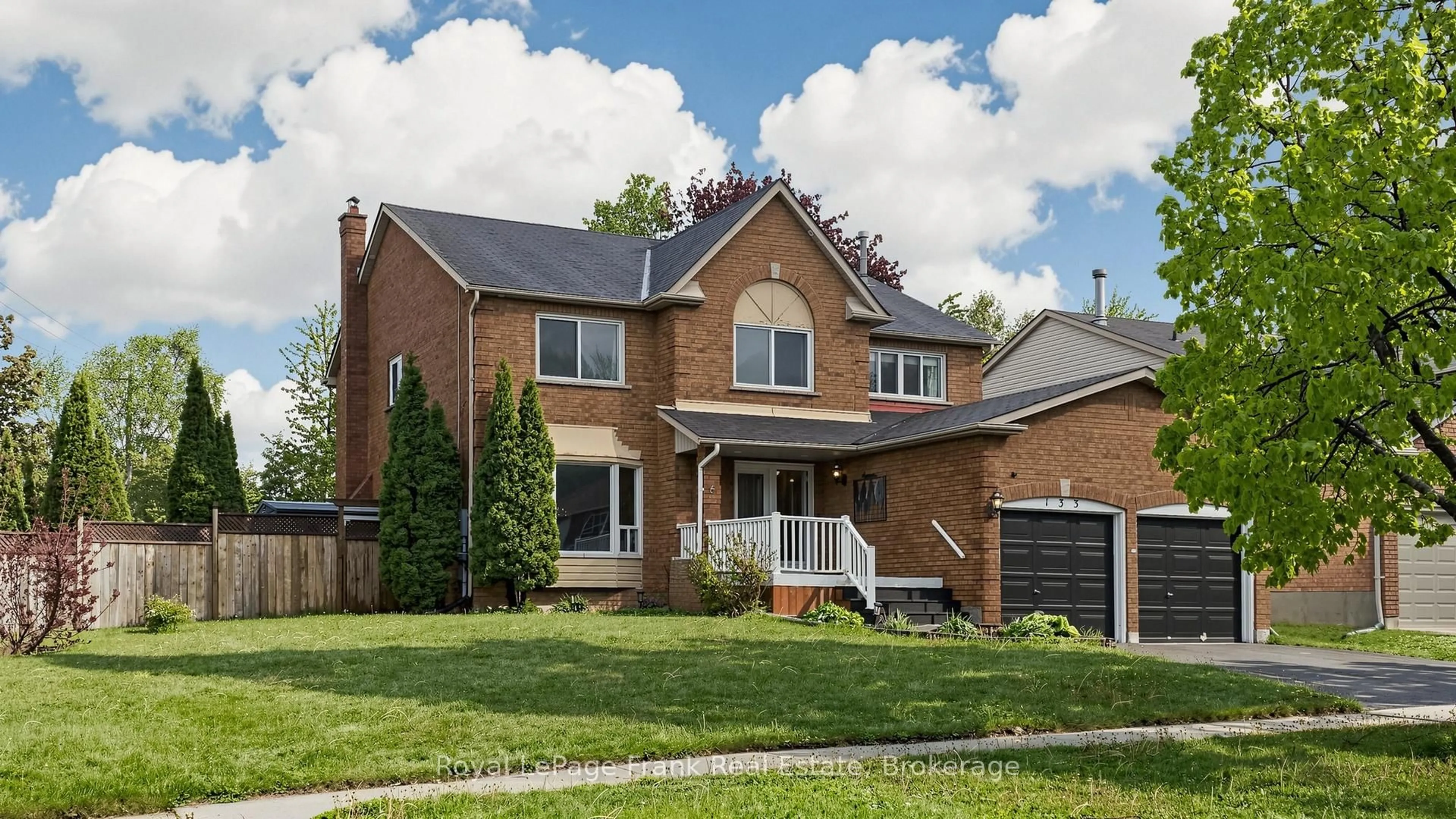 Home with brick exterior material, street for 133 Glenabbey Dr, Clarington Ontario L1E 2B7