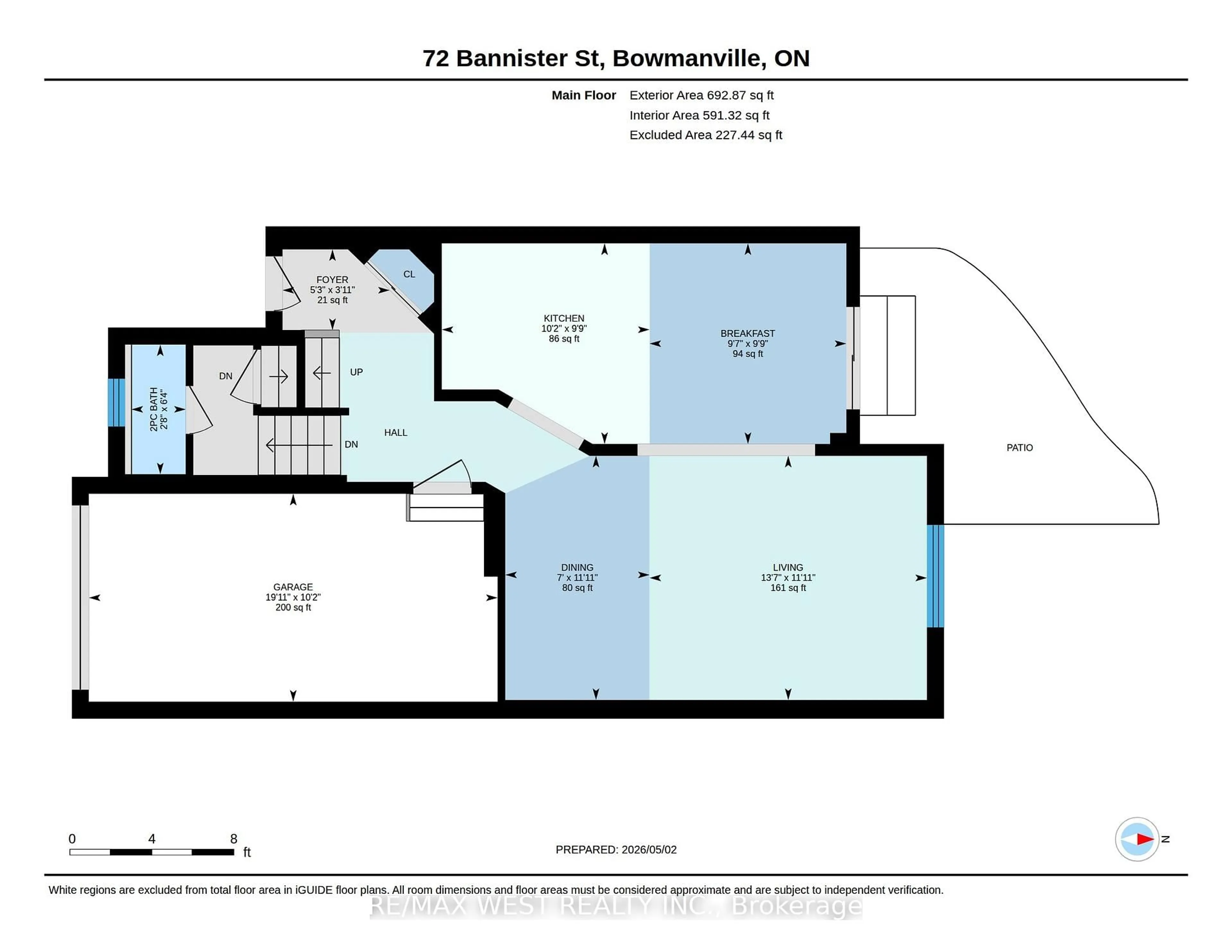 Floor plan for 72 Bannister St, Clarington Ontario L1C 5L8