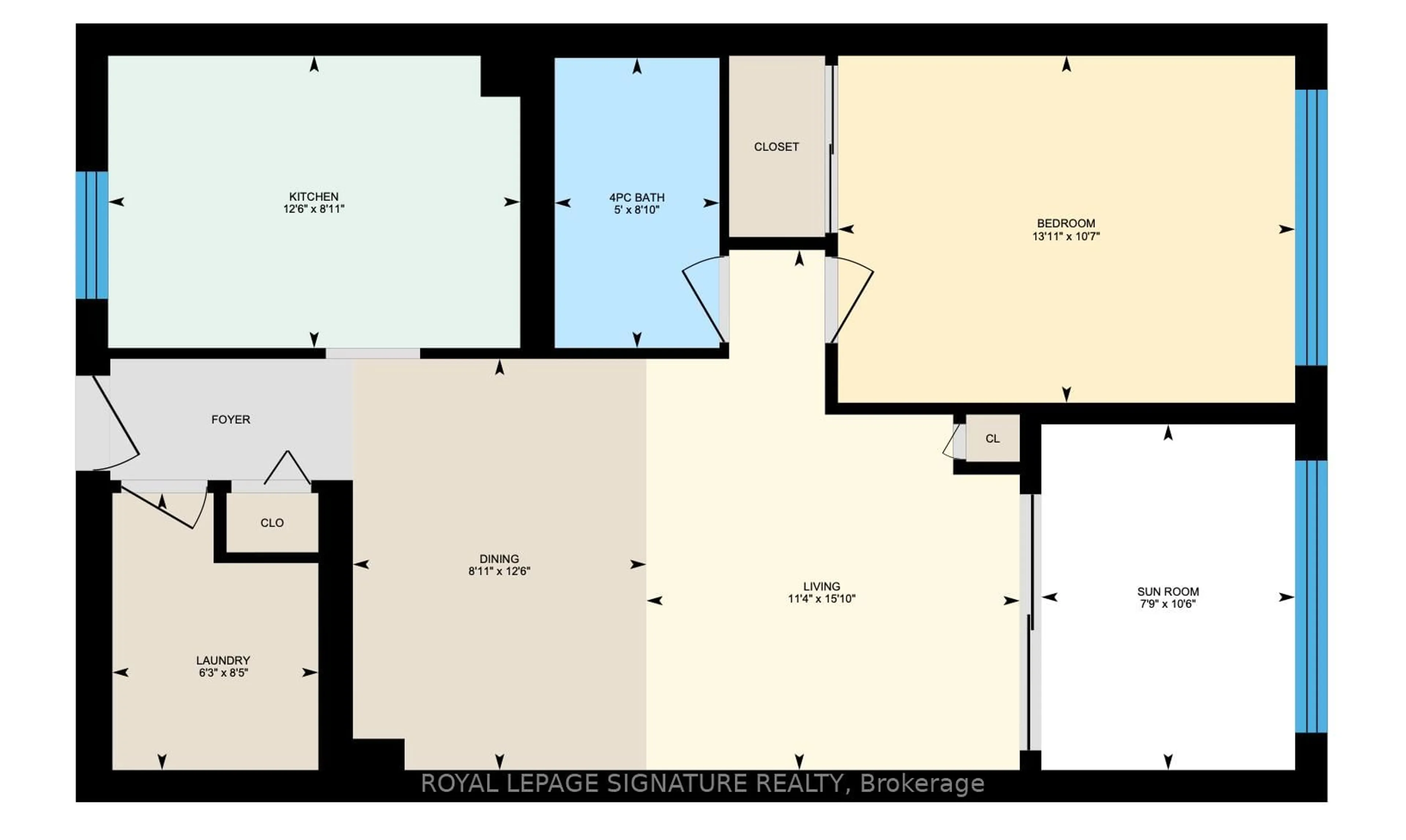 Floor plan for 5800 Sheppard Ave #316, Toronto Ontario M1B 5J7