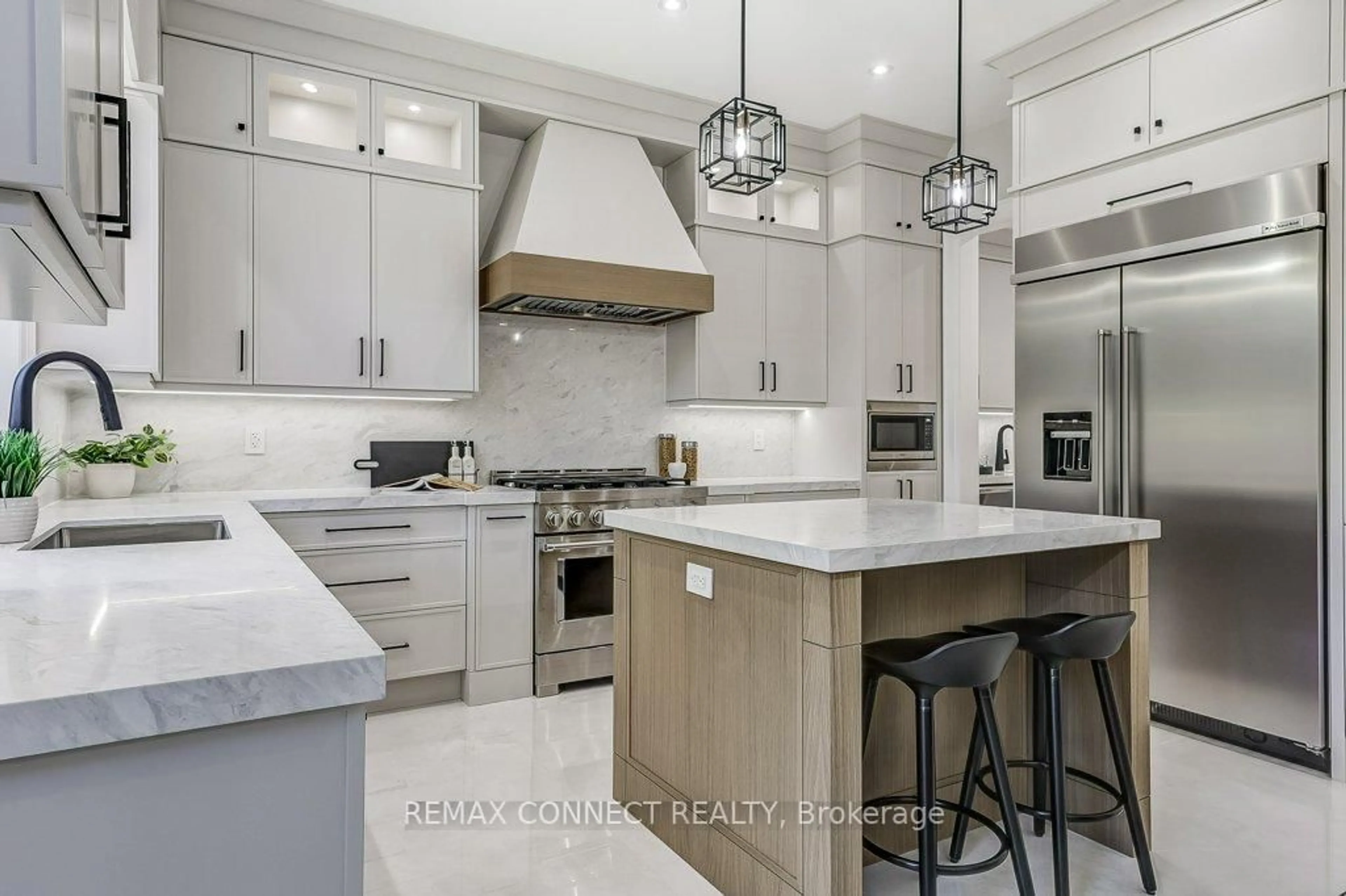 Contemporary kitchen, ceramic/tile floor for 389 Rosebank Rd, Pickering Ontario L1W 2N3