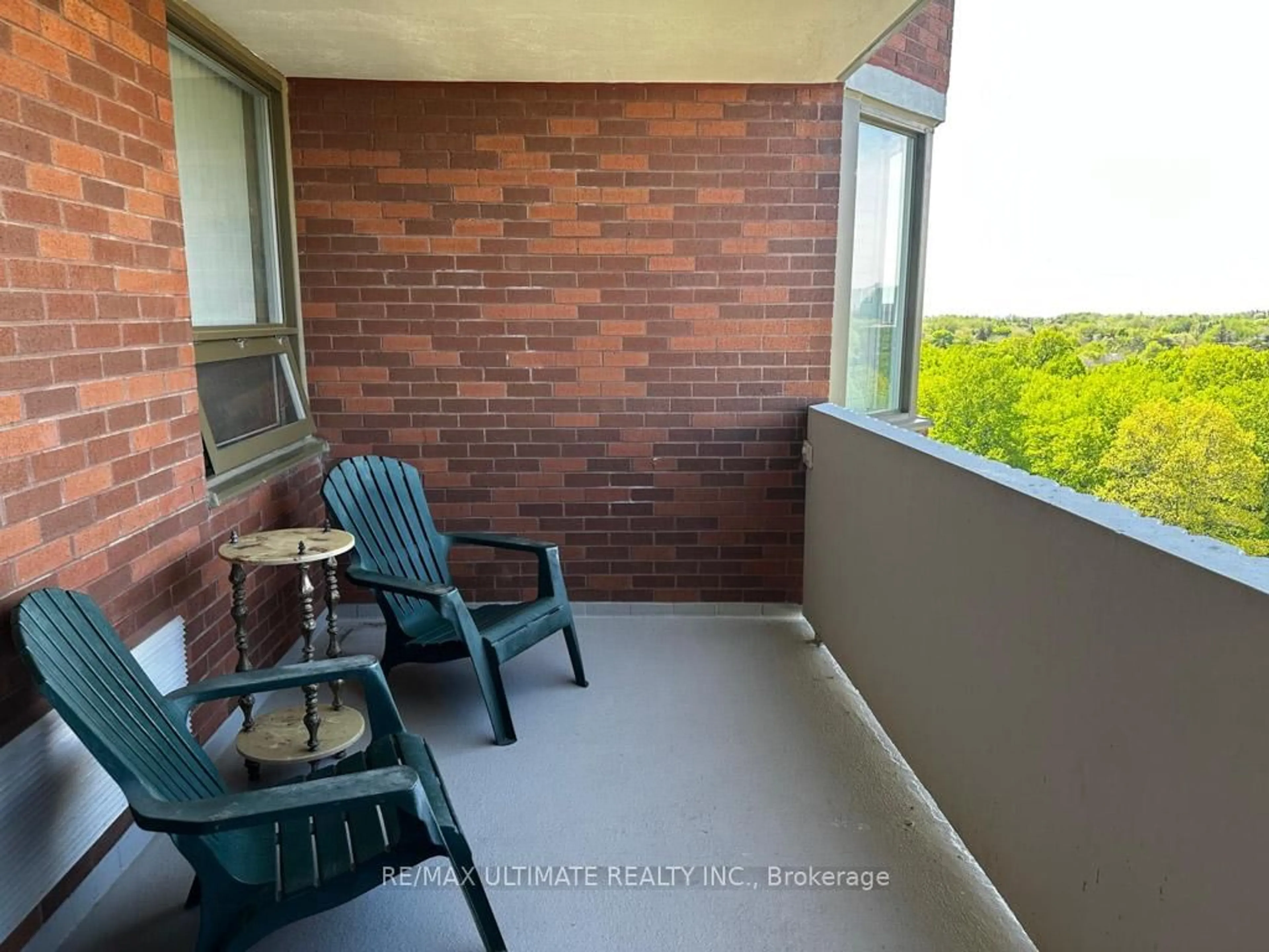 Balcony in the apartment, water/lake/river/ocean view for 121 Ling Rd #1106, Toronto Ontario M1E 4Y2