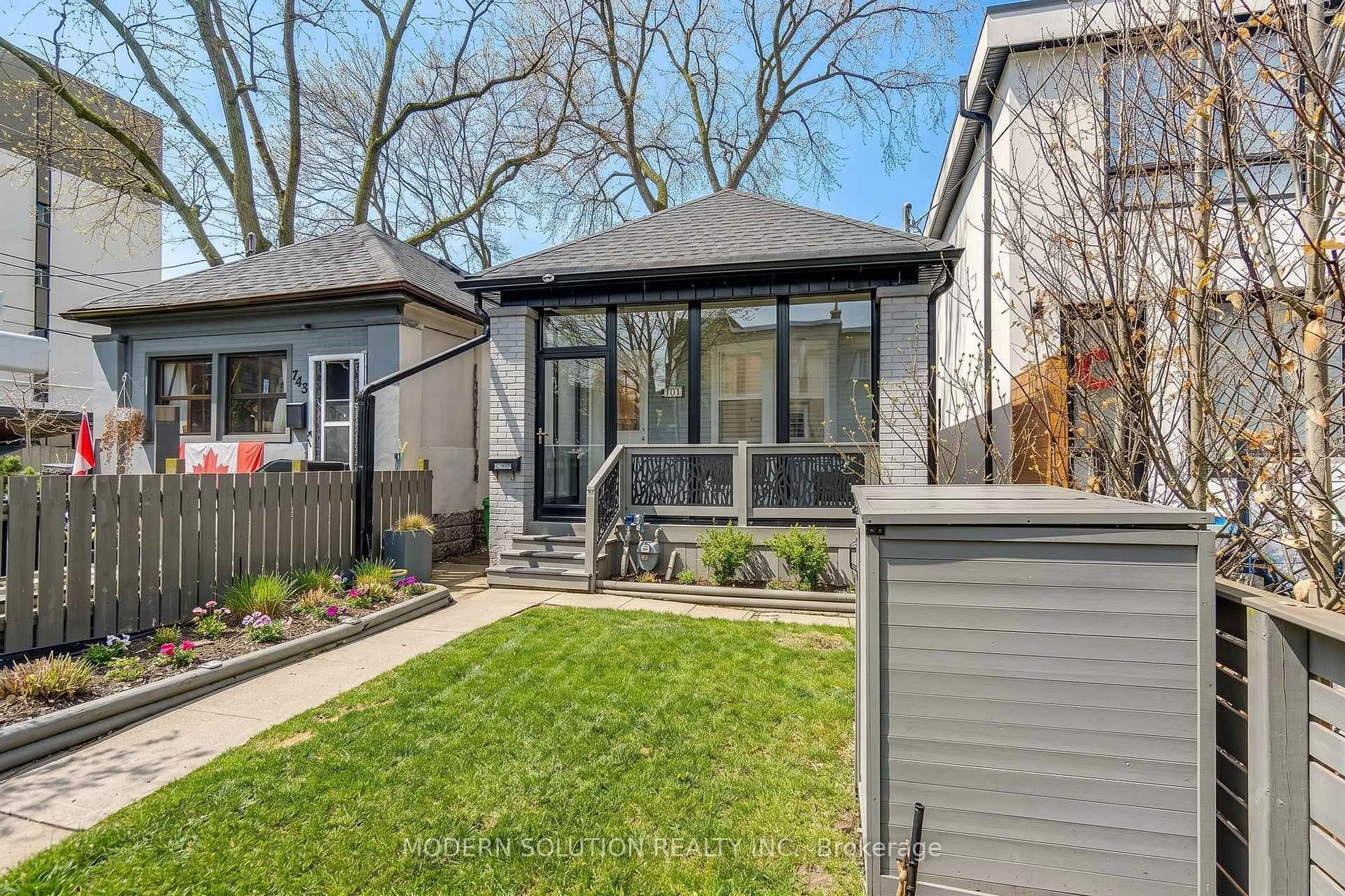 Home with brick exterior material, street for 741 Milverton Blvd, Toronto Ontario M4C 1Y3