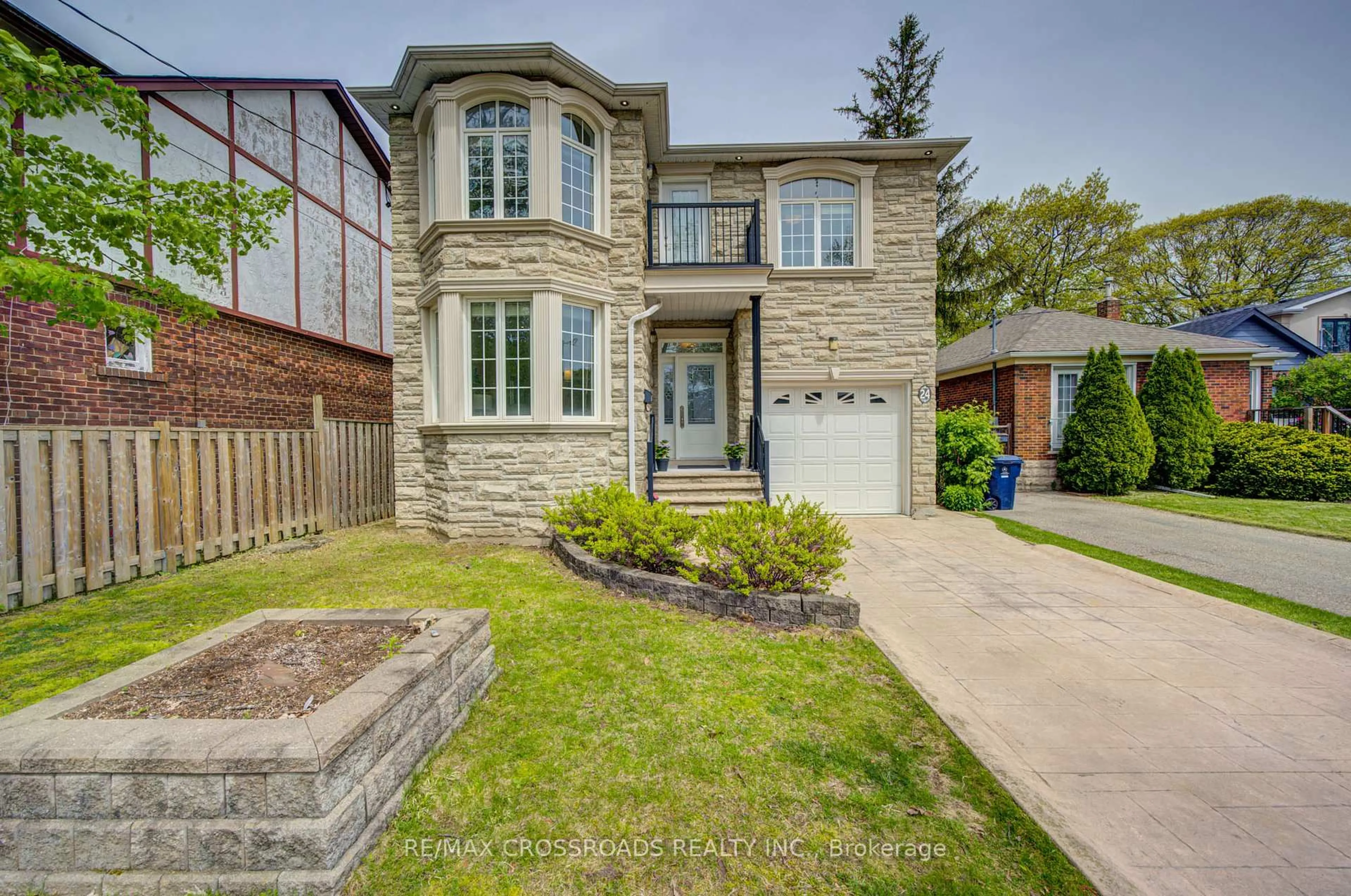 Home with brick exterior material, street for 24 Lynn Rd, Toronto Ontario M1N 2A4