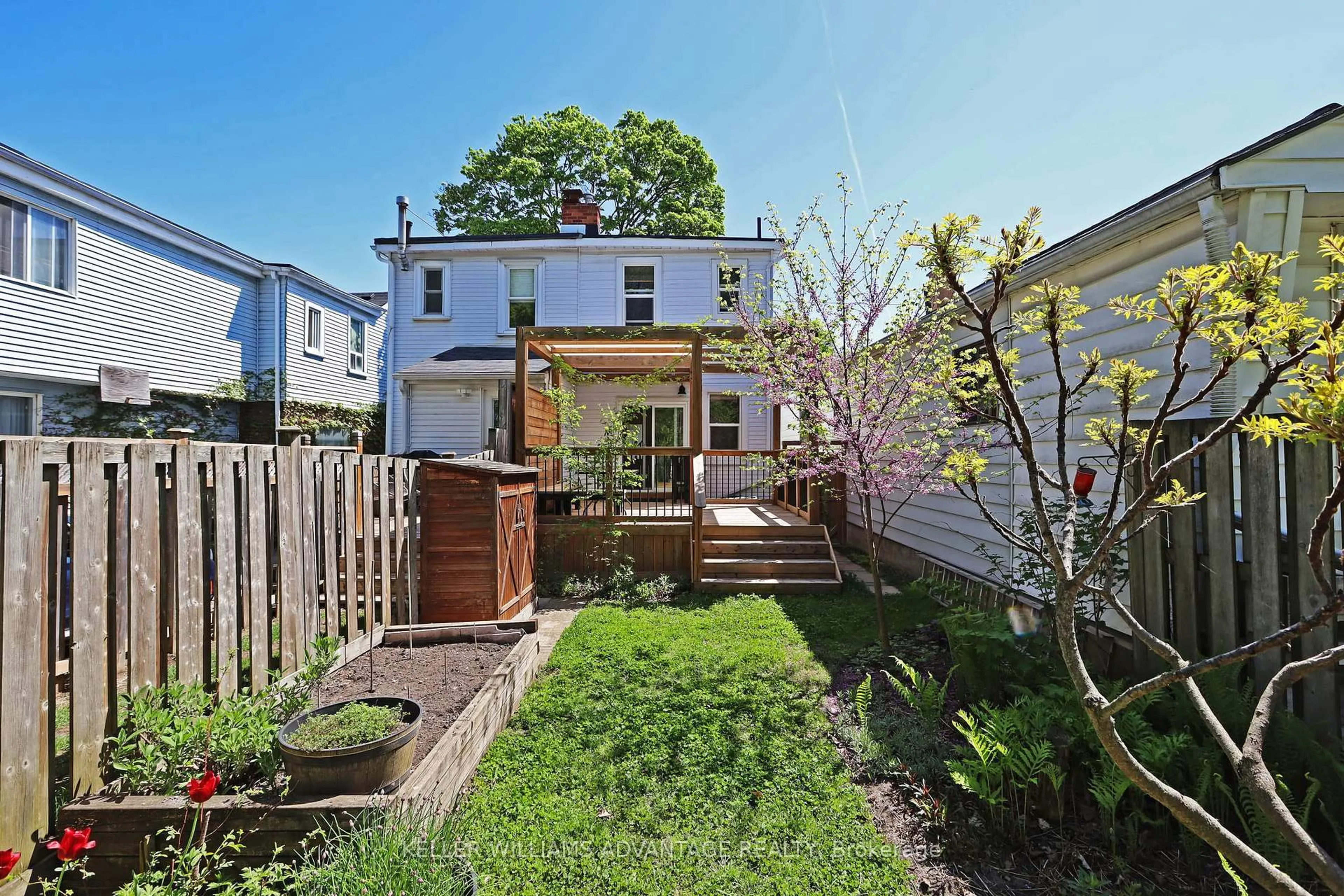A pic from outside/outdoor area/front of a property/back of a property/a pic from drone, street for 152 King Edward Ave, Toronto Ontario M4C 5J8