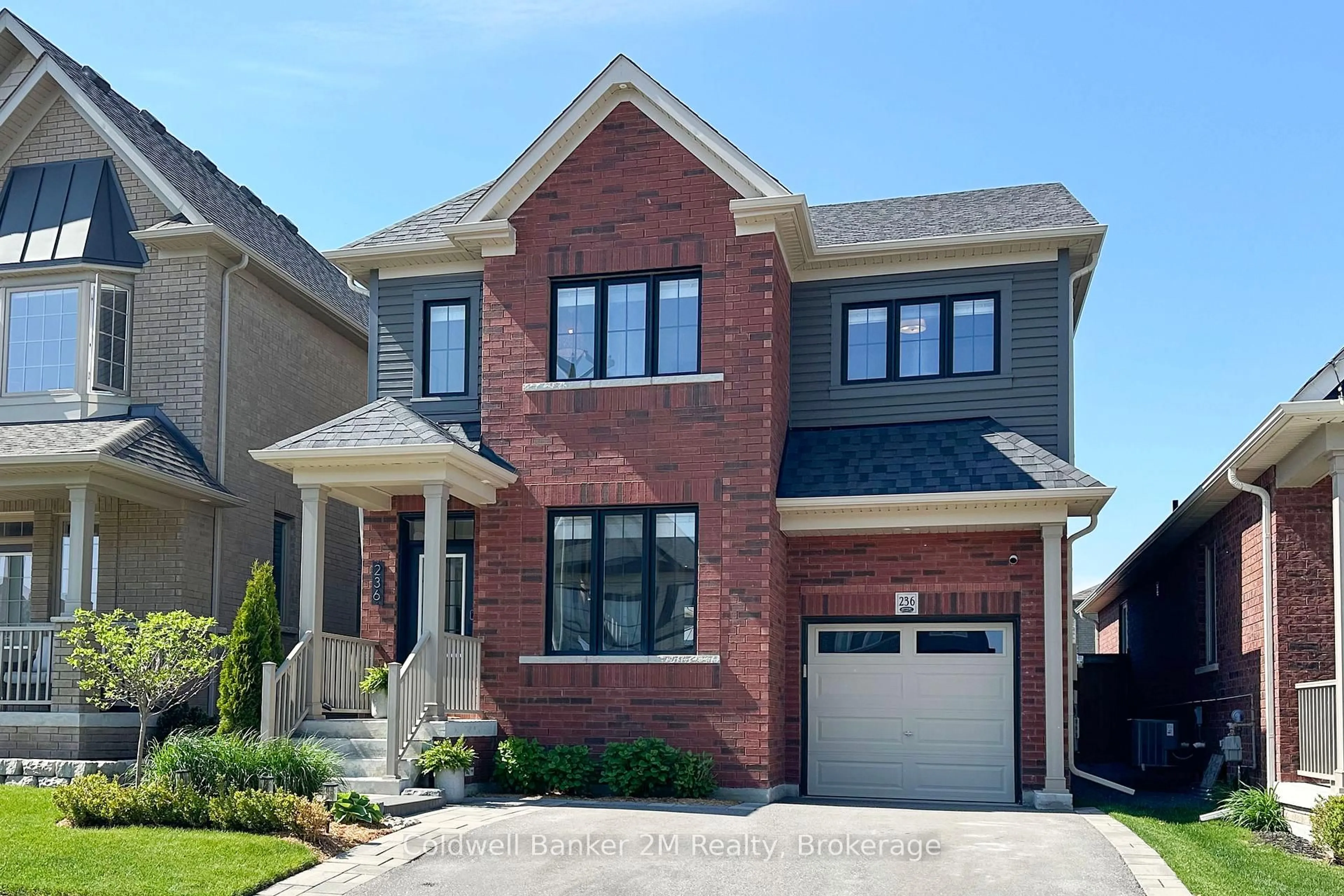 Home with brick exterior material, street for 236 Ronald Hooper Ave, Clarington Ontario L1C 7E3