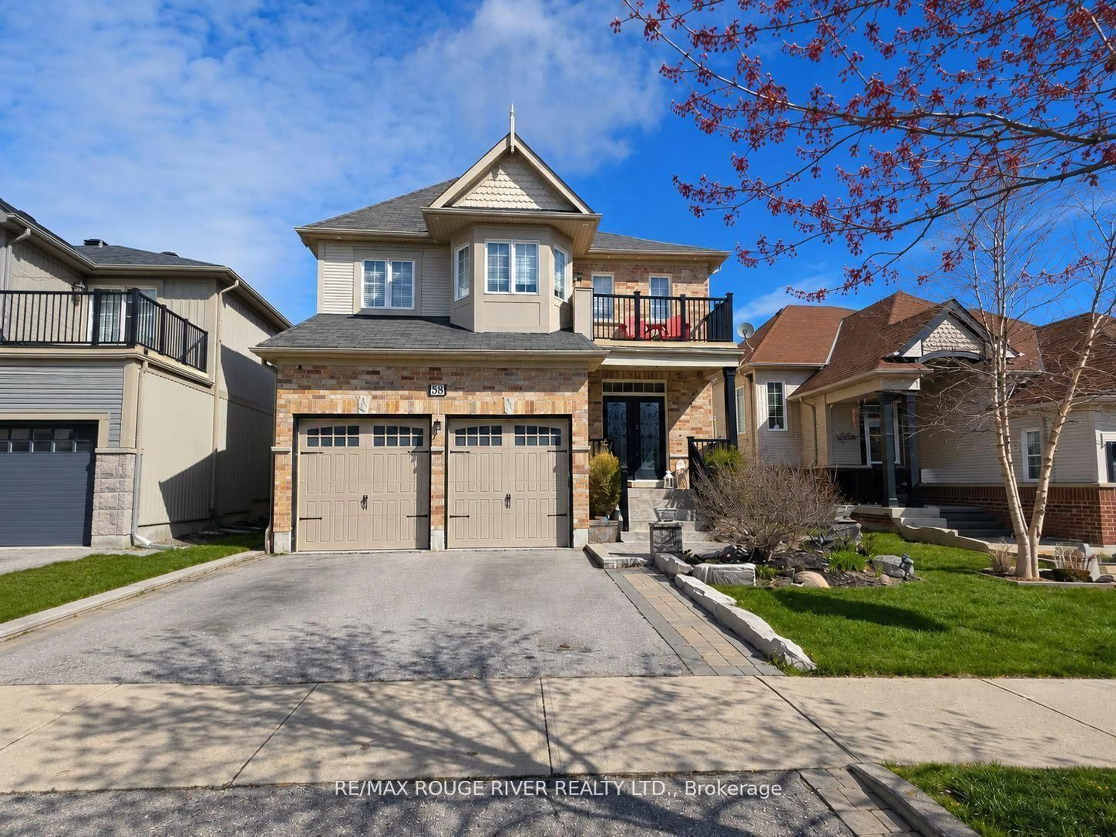 Home with brick exterior material, street for 58 Bons Ave, Clarington Ontario L1C 0B5