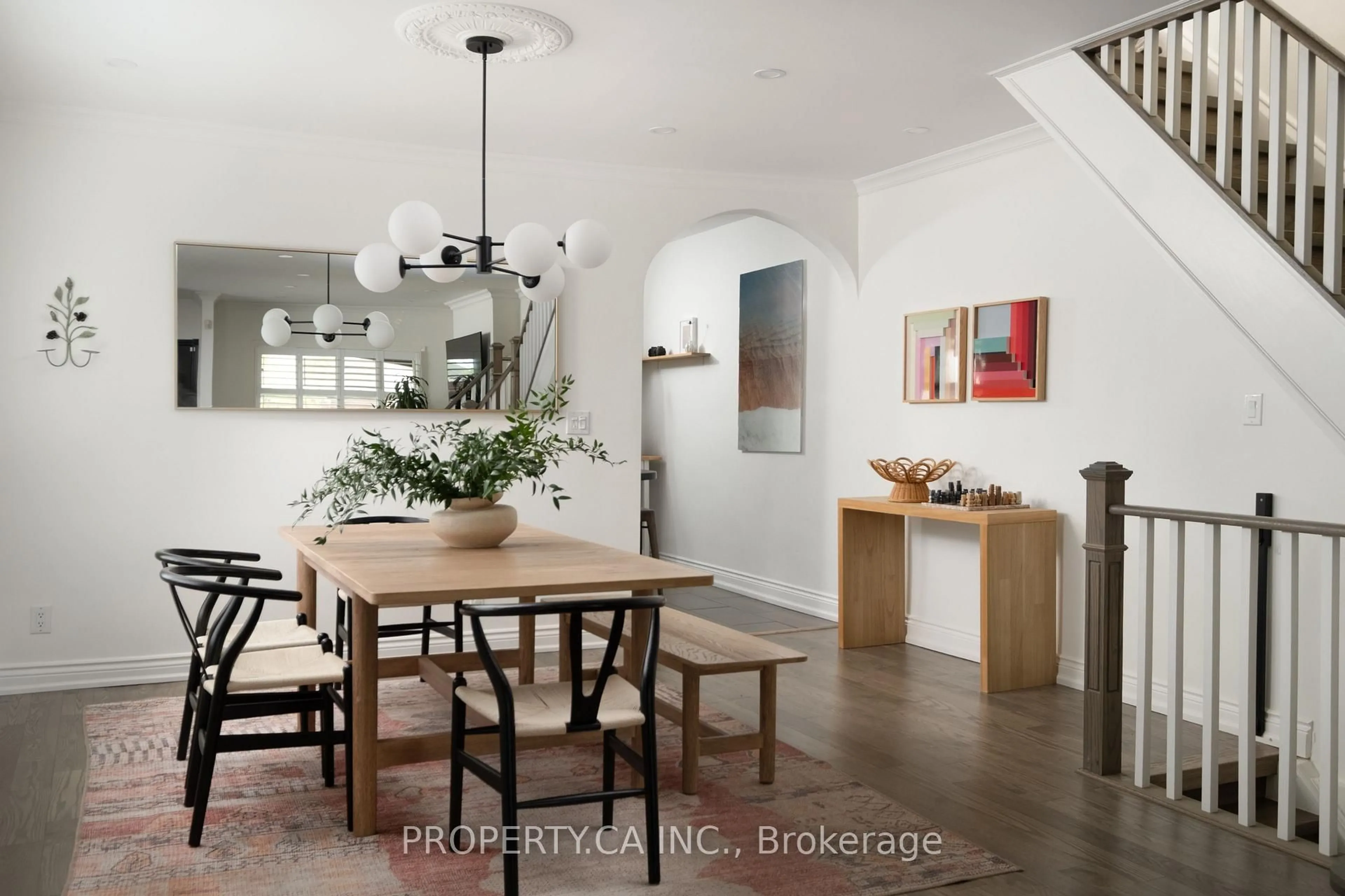Dining room, ceramic/tile floor for 124 Milverton Blvd, Toronto Ontario M4J 1V1
