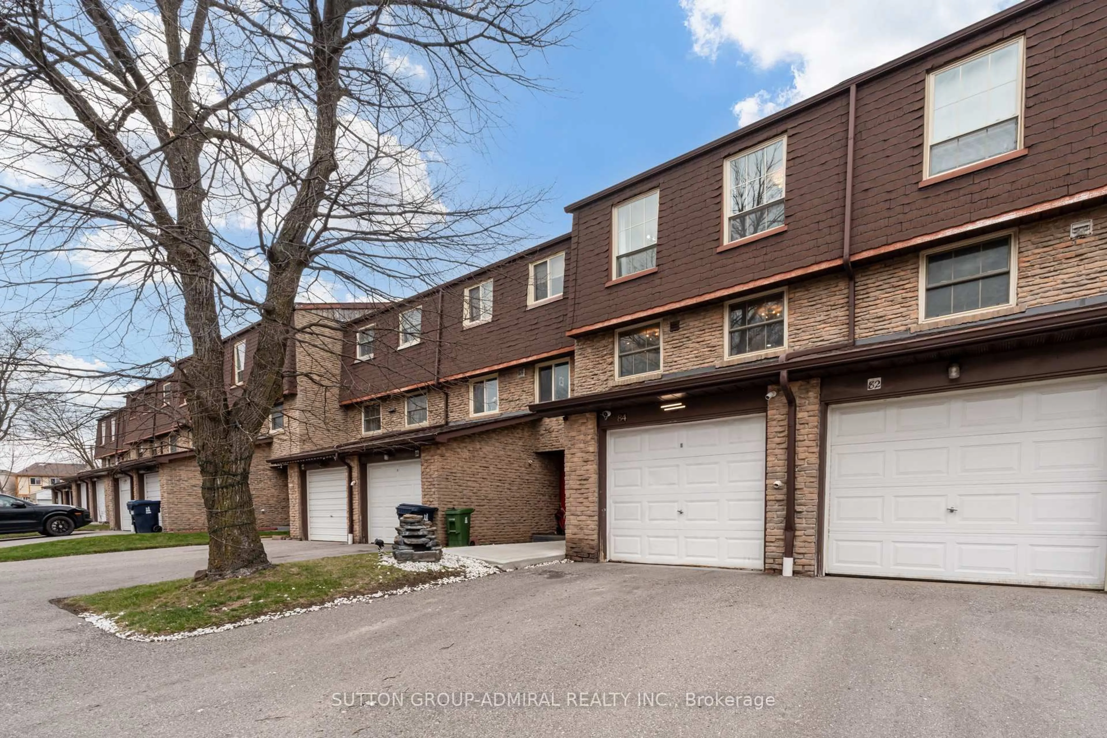 A pic from outside/outdoor area/front of a property/back of a property/a pic from drone, street for 81 Brookmill Blvd #84, Toronto Ontario M1W 2L5