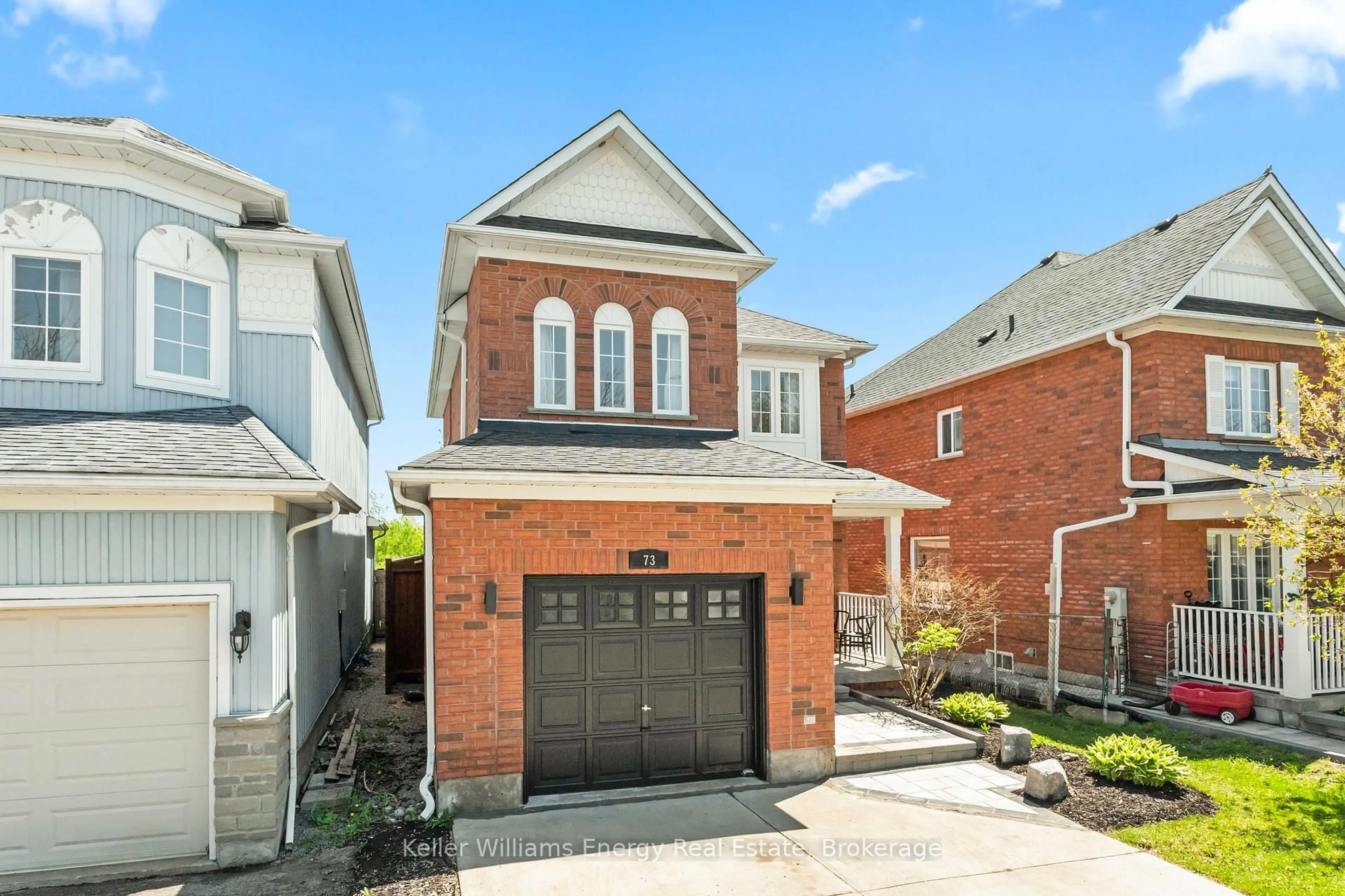 Home with brick exterior material, street for 73 Bridges Dr, Clarington Ontario L1B 1M7