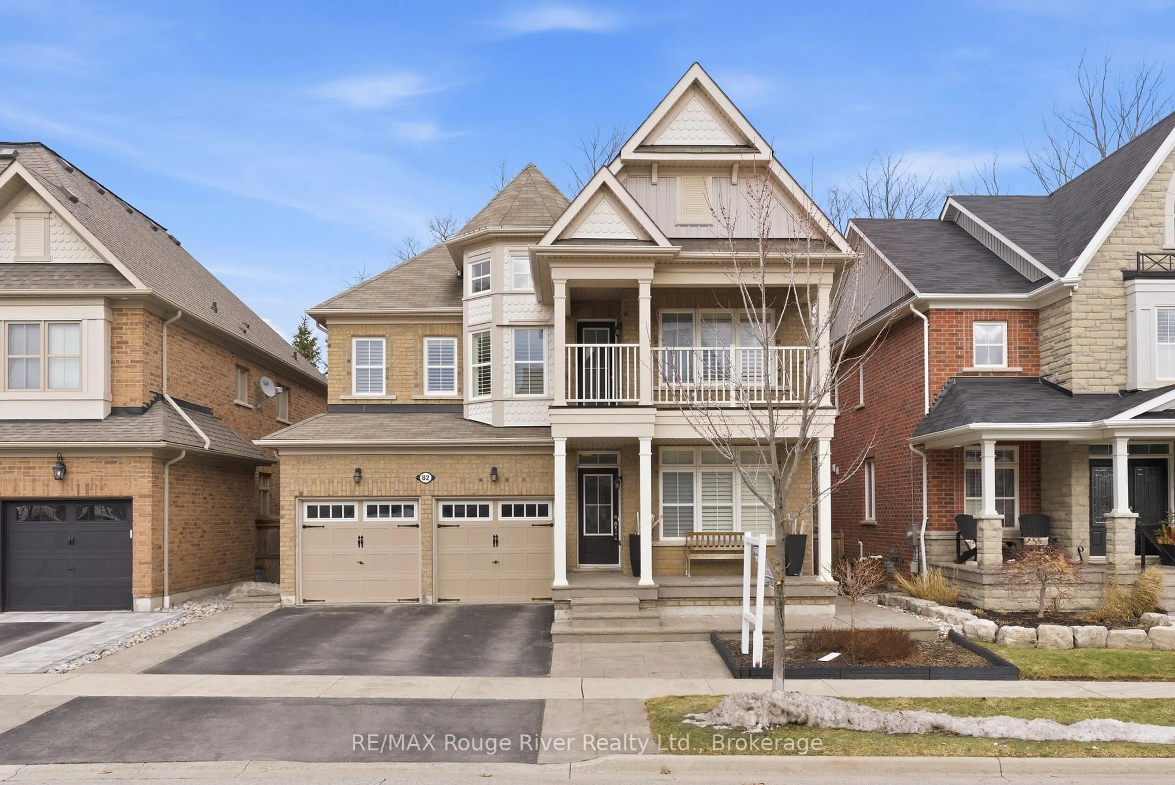 Home with brick exterior material, street for 82 Burning Springs Pl, Whitby Ontario L1M 0K1