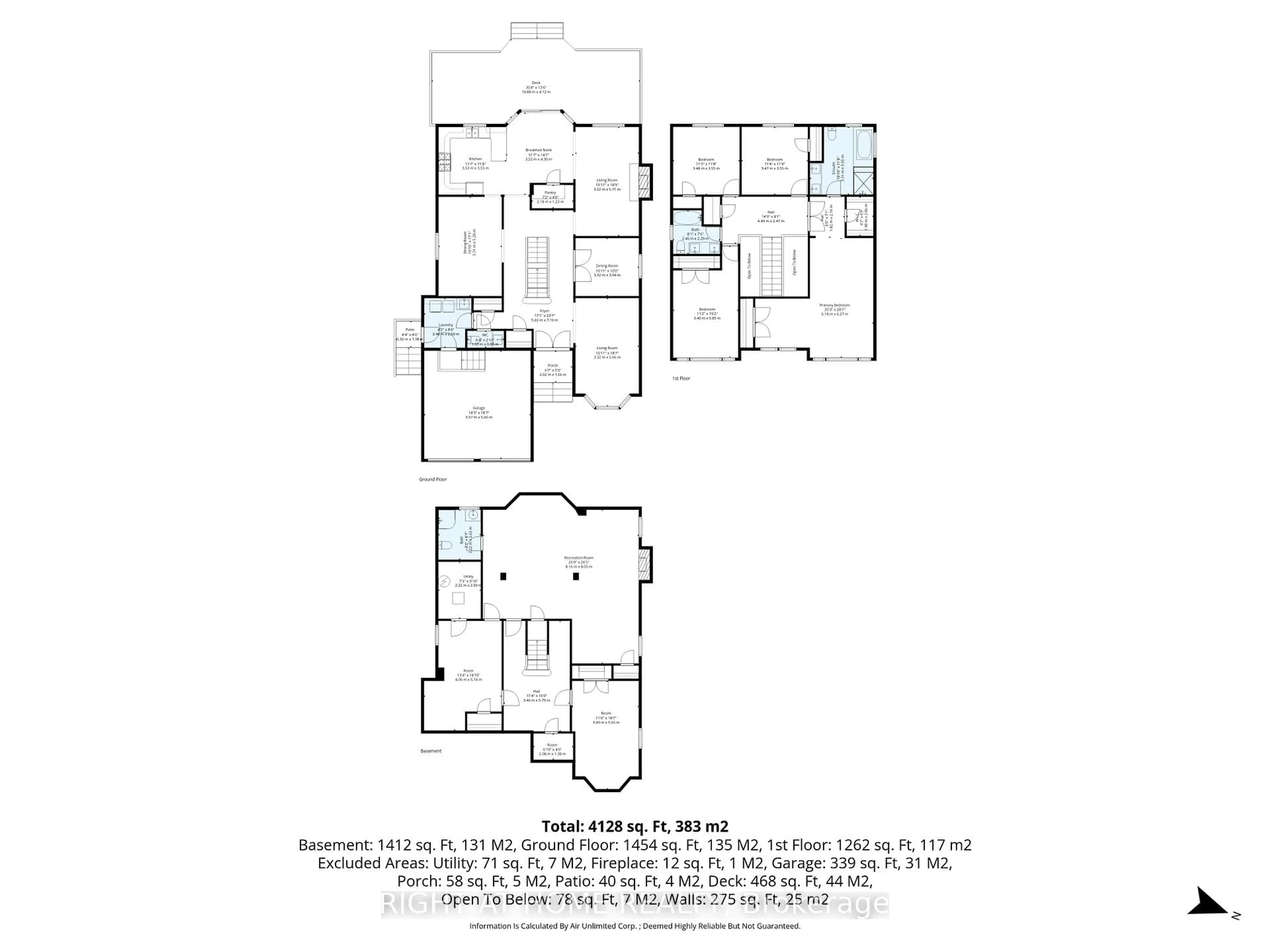 Floor plan for 36 Ravenview Dr, Whitby Ontario L1R 1Y2