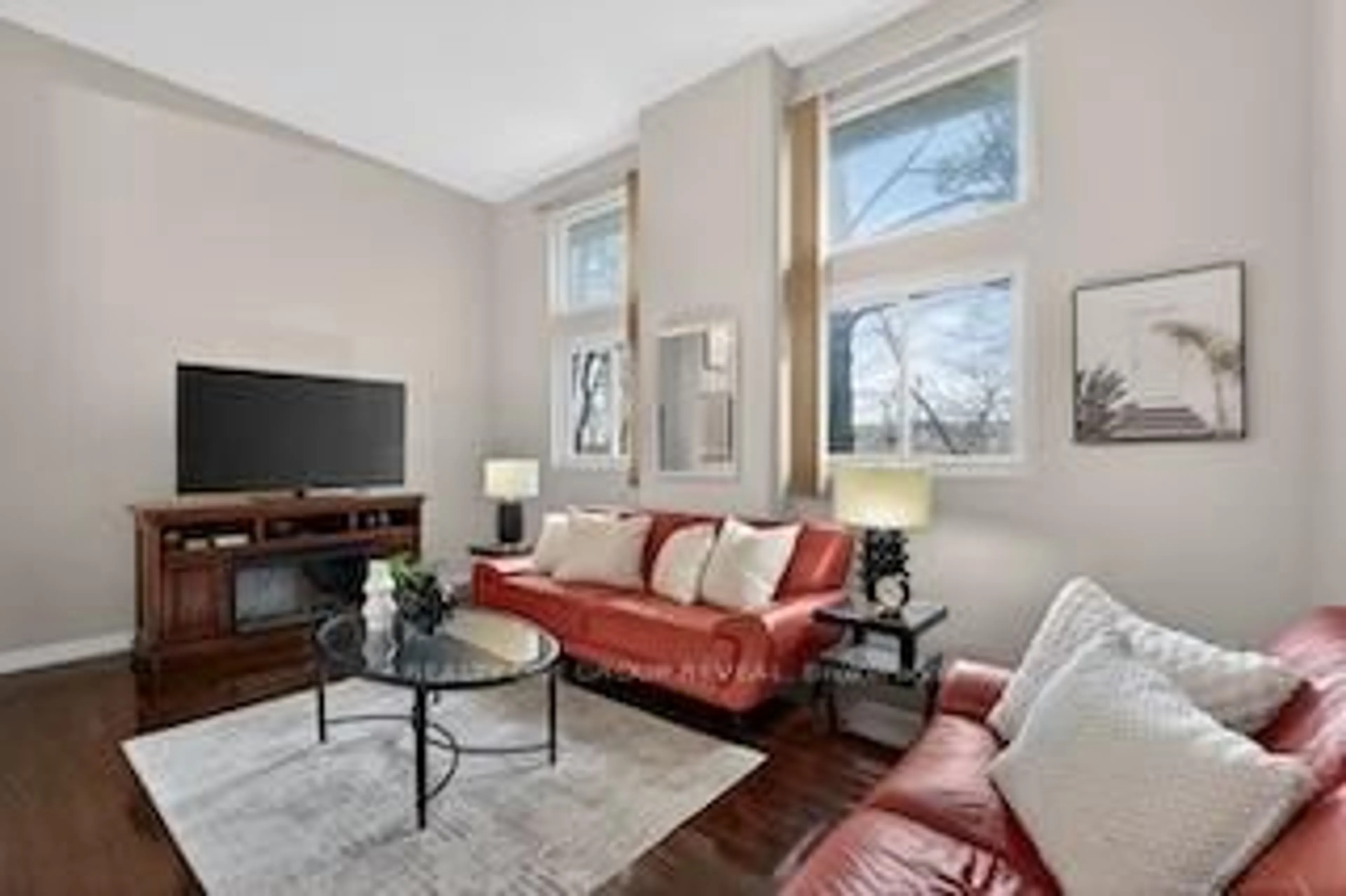 Living room with furniture, unknown for 443 Manse Rd #9, Toronto Ontario M1E 3V7