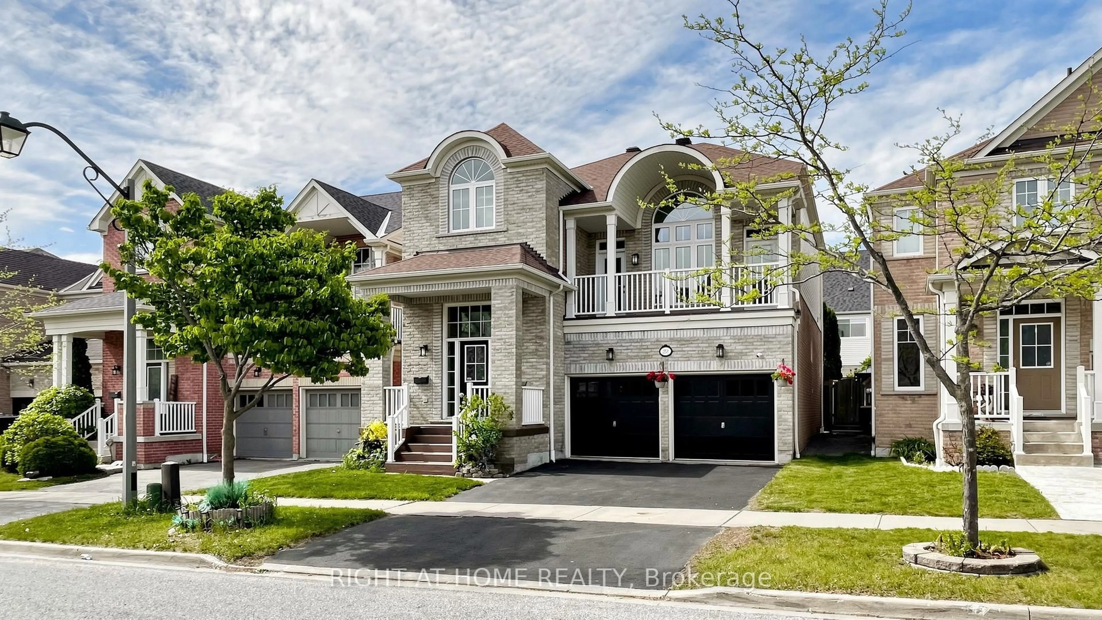 Home with brick exterior material, street for 22 Byram Downs St, Ajax Ontario L1Z 1R5