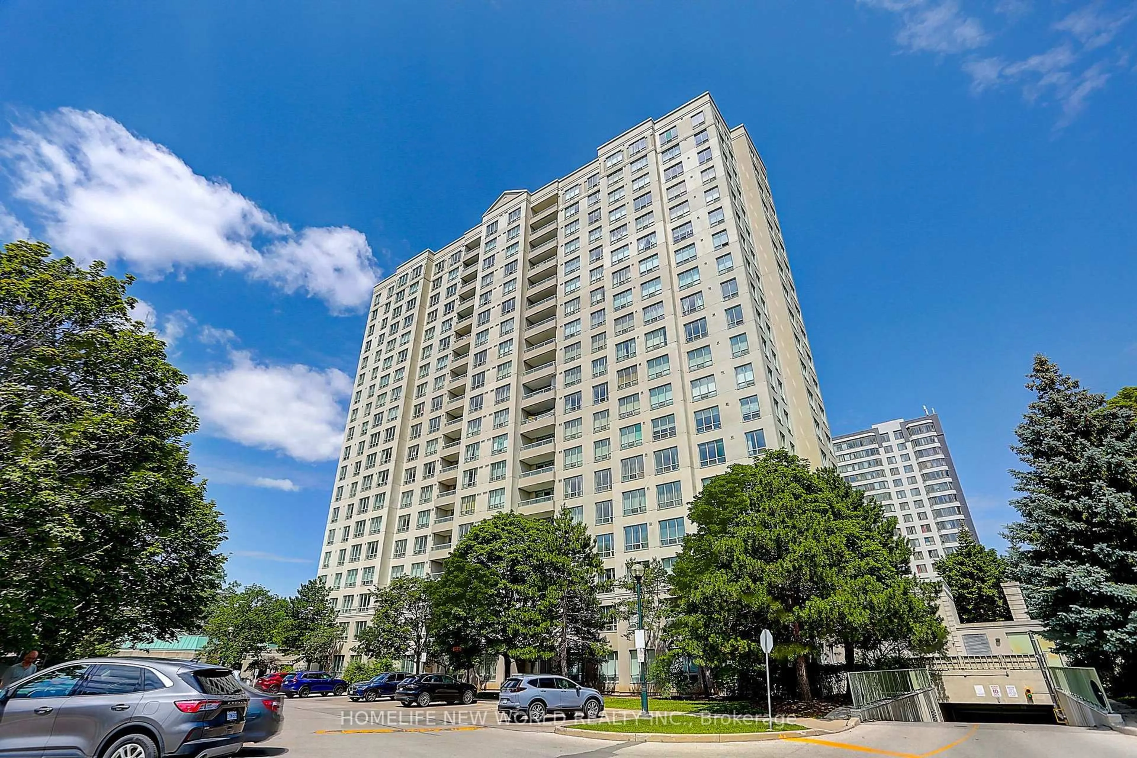 A pic from outside/outdoor area/front of a property/back of a property/a pic from drone, city buildings view from balcony for 5039 Finch Ave #809, Toronto Ontario M1S 5L6