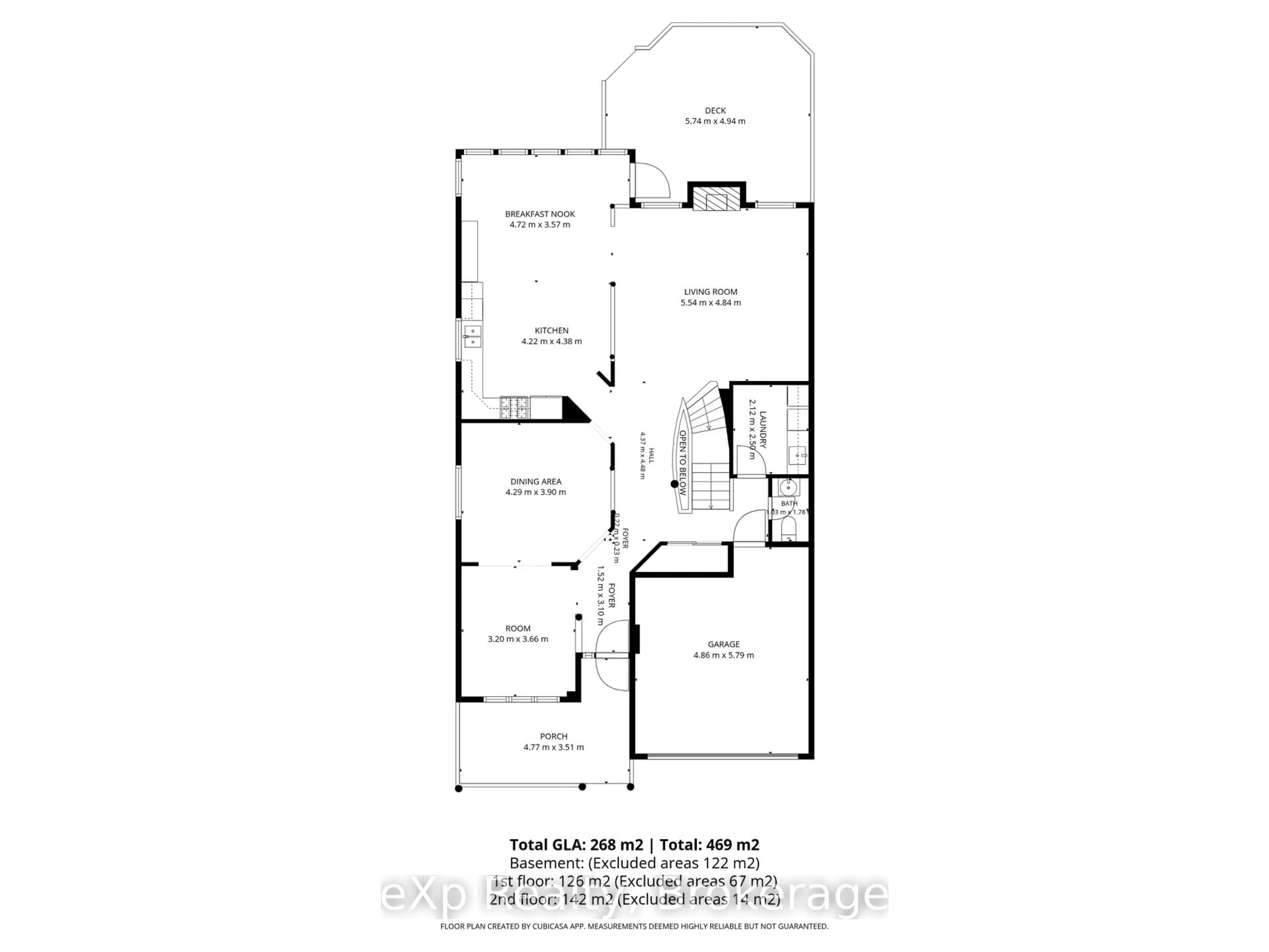 Floor plan for 371 Carnwith Dr, Whitby Ontario L1M 2M1