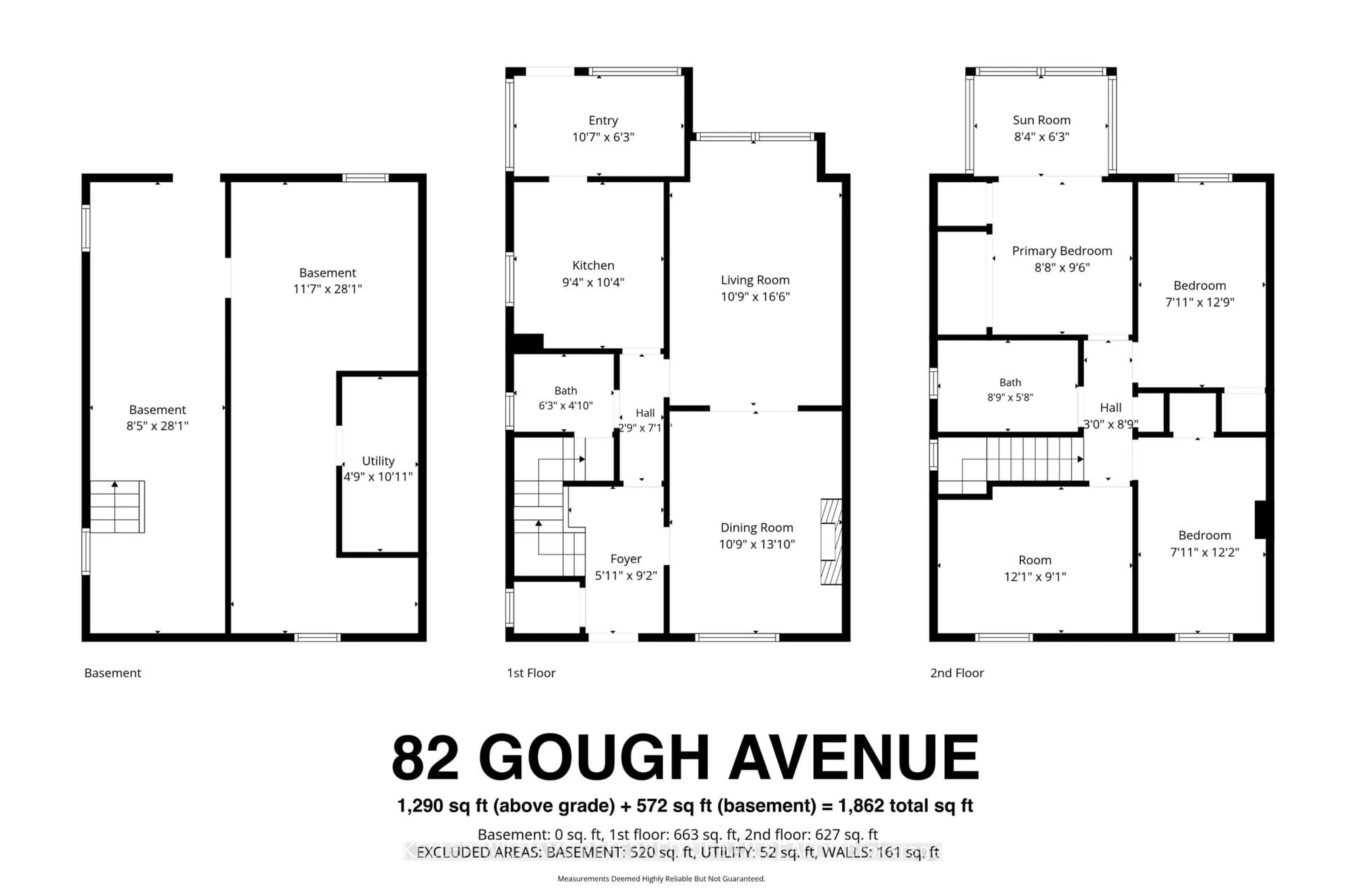 Floor plan for 84 Gough Ave, Toronto Ontario M4K 3N8