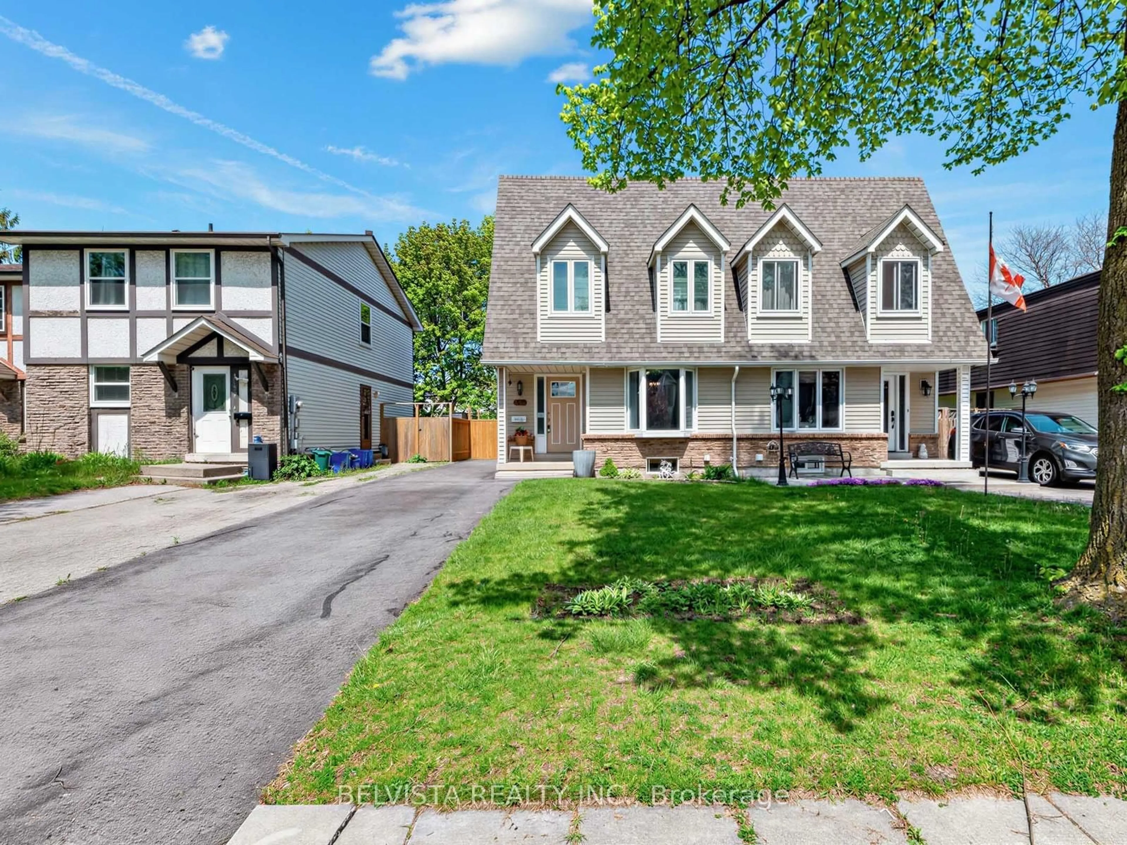 Home with vinyl exterior material, street for 1457 Wecker Dr, Oshawa Ontario L1J 6N1