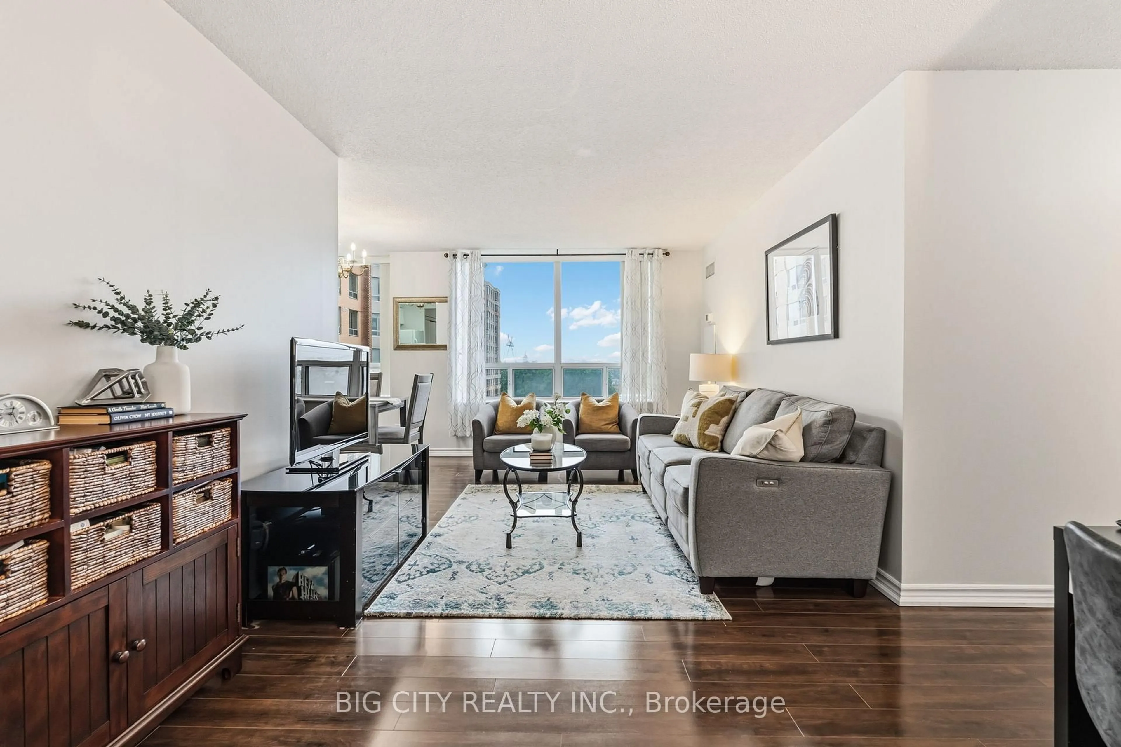 Living room with furniture, unknown for 1883 Mcnicoll Ave #703, Toronto Ontario M1V 5M3