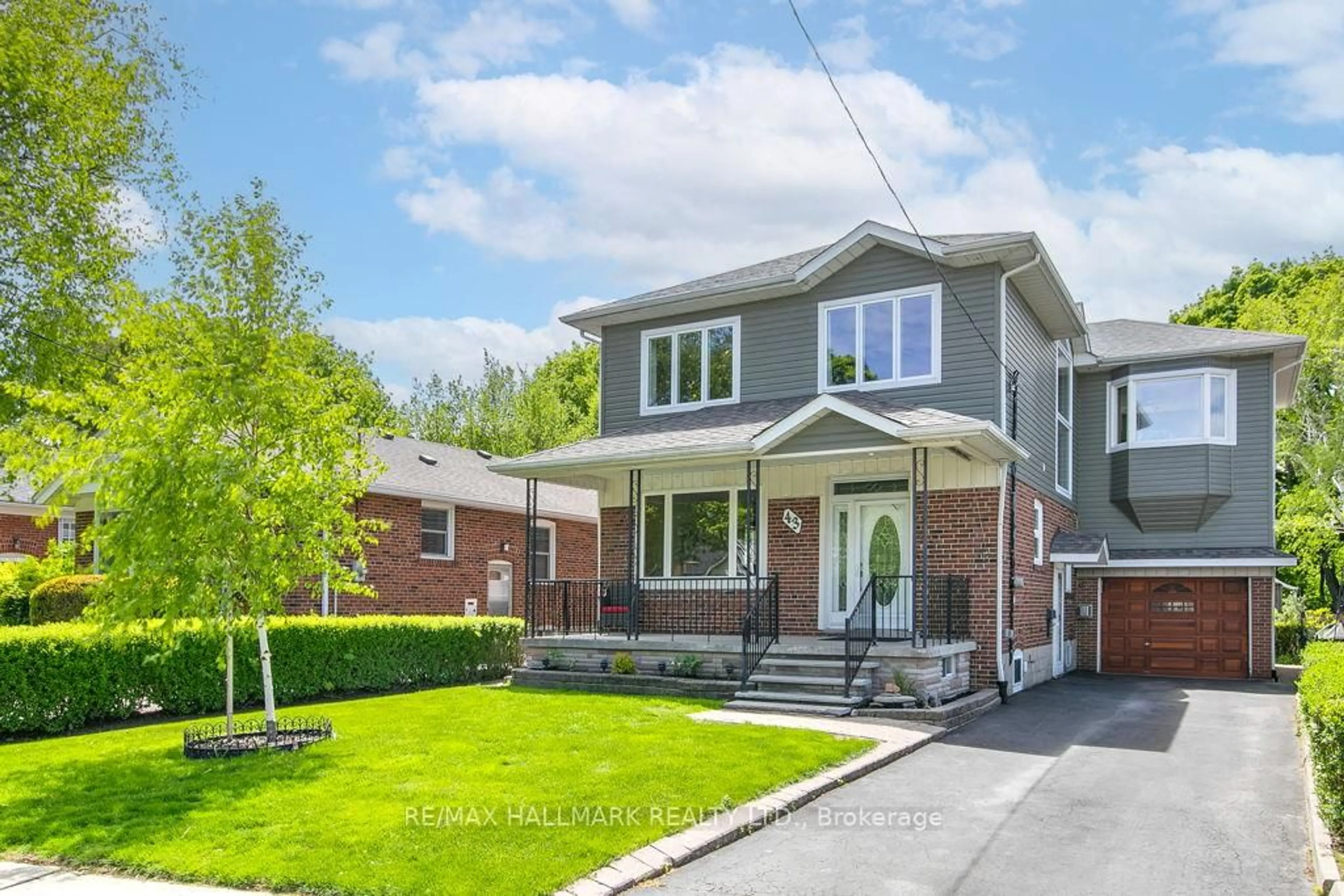 Home with brick exterior material, street for 43 Ferris Rd, Toronto Ontario M4B 1G2