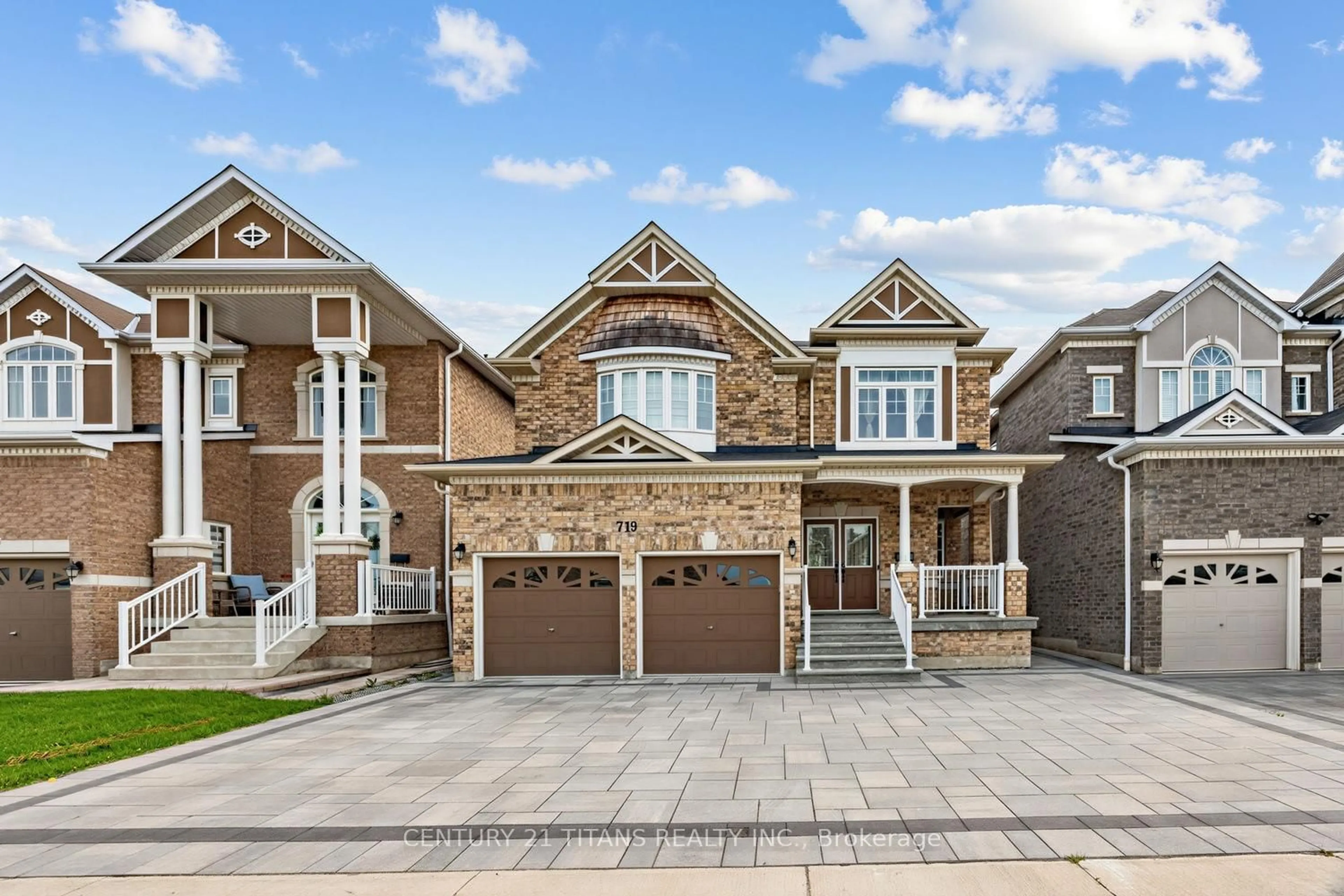Home with brick exterior material, street for 719 Audley Rd, Ajax Ontario L1Z 0T7