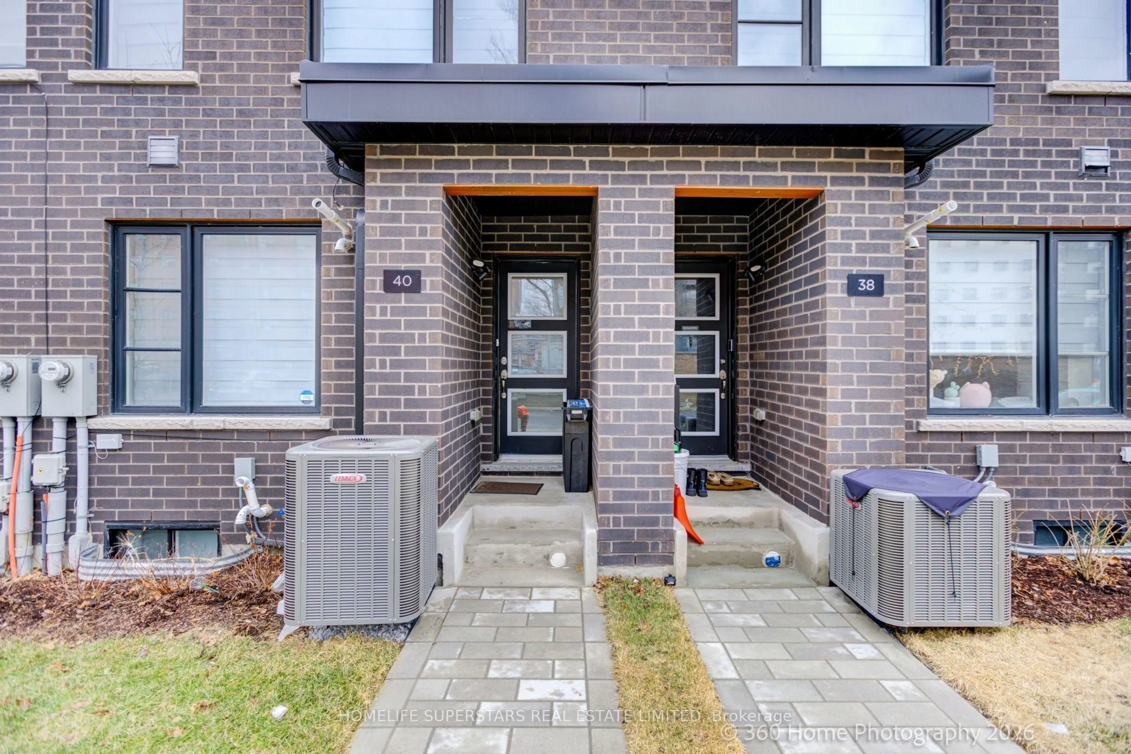Home with brick exterior material, street for 40 Akil Thomas Gdns, Toronto Ontario M1P 0G3