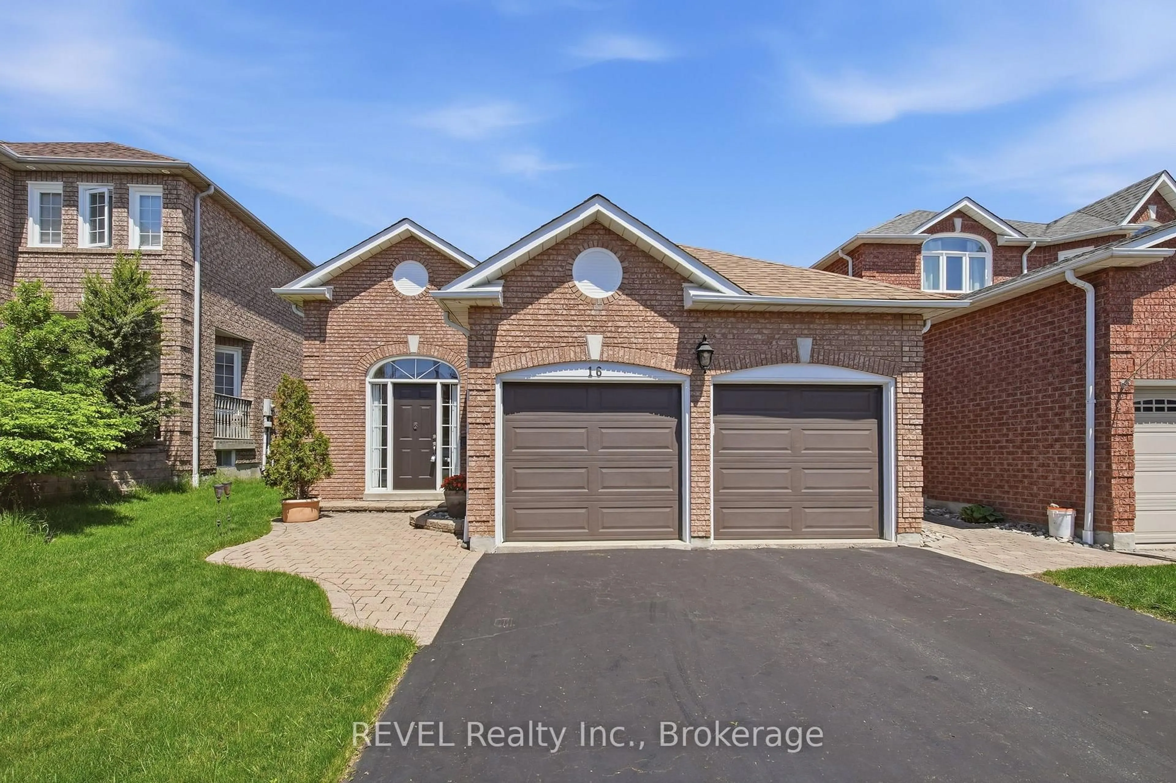 Home with brick exterior material, street for 16 Parnell Cres, Whitby Ontario L1R 2L4