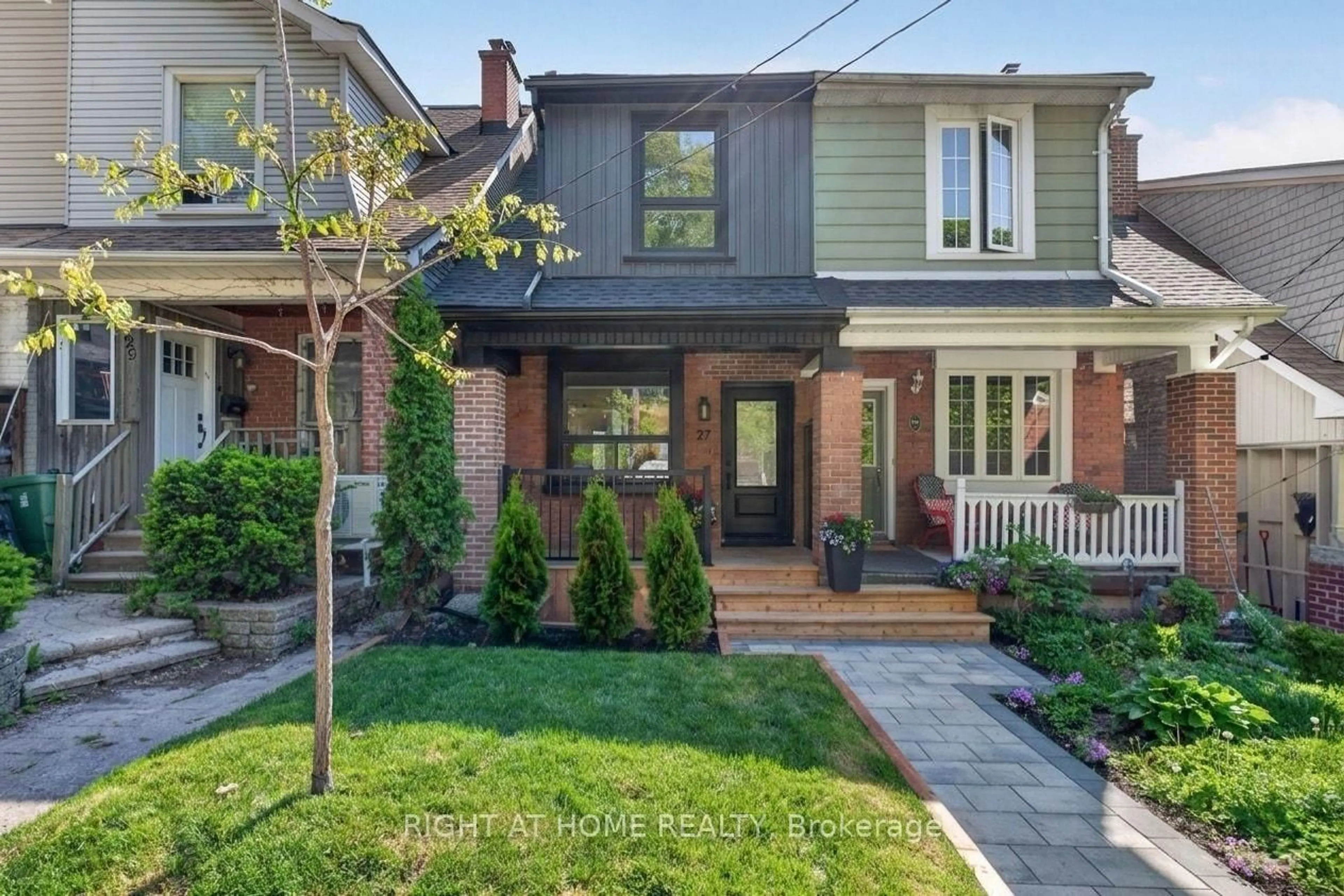 Home with brick exterior material, street for 27 Bellhaven Rd, Toronto Ontario M4L 3J4